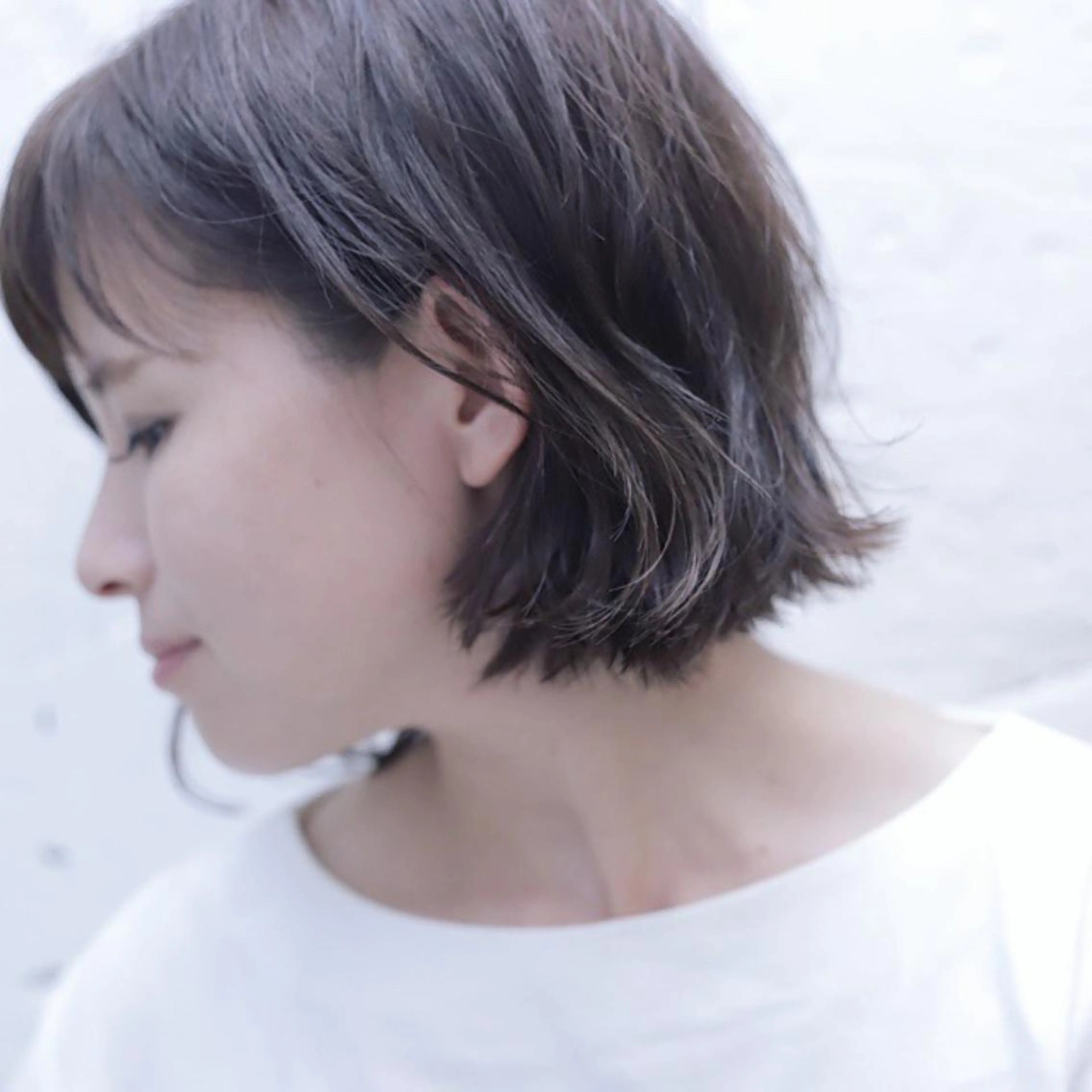 ミディアム カット ヘアカラー 中山 泰徳のヘアスタイル