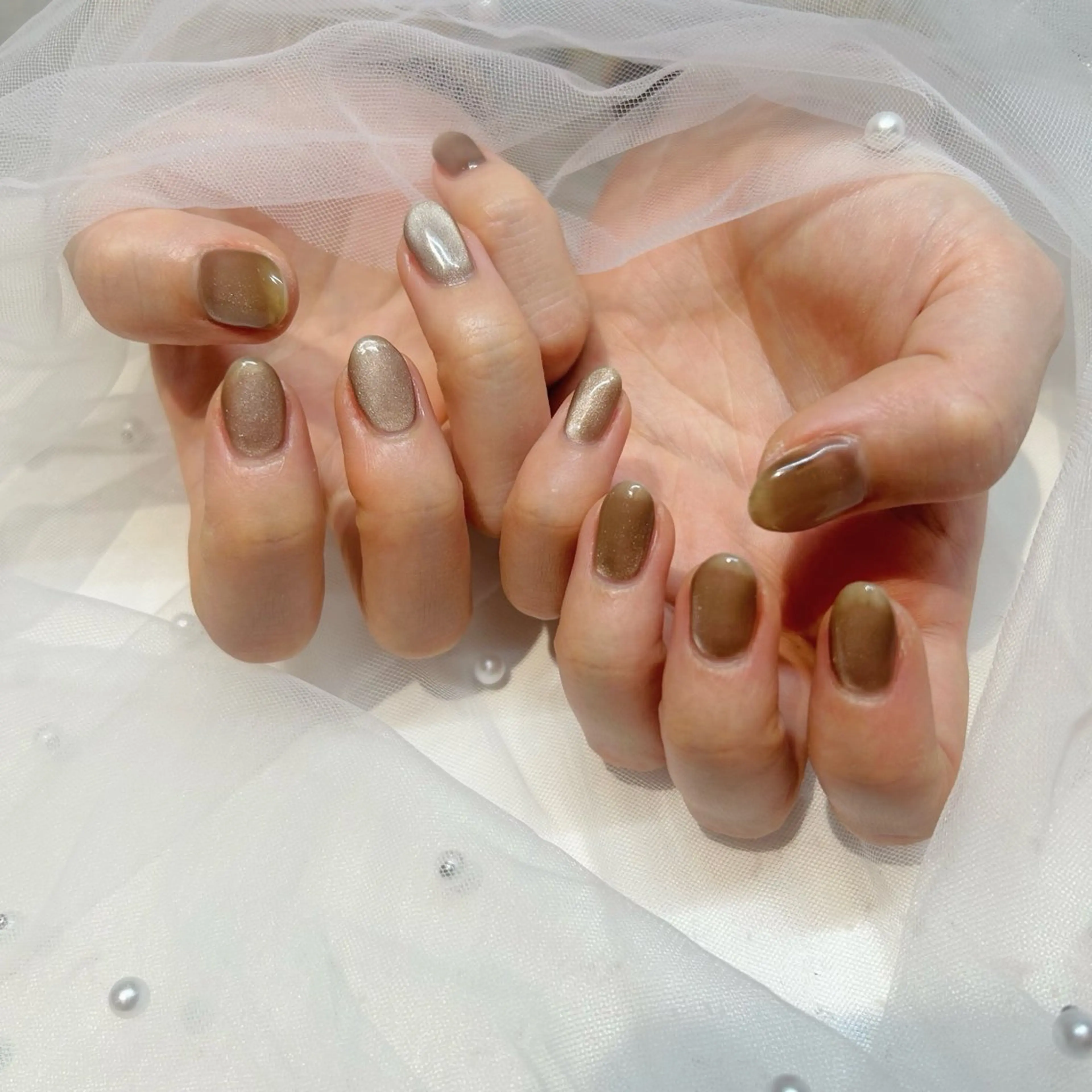 ネイル ハンドネイル マグネット/心斎橋 LoLo.カレラのネイルデザイン