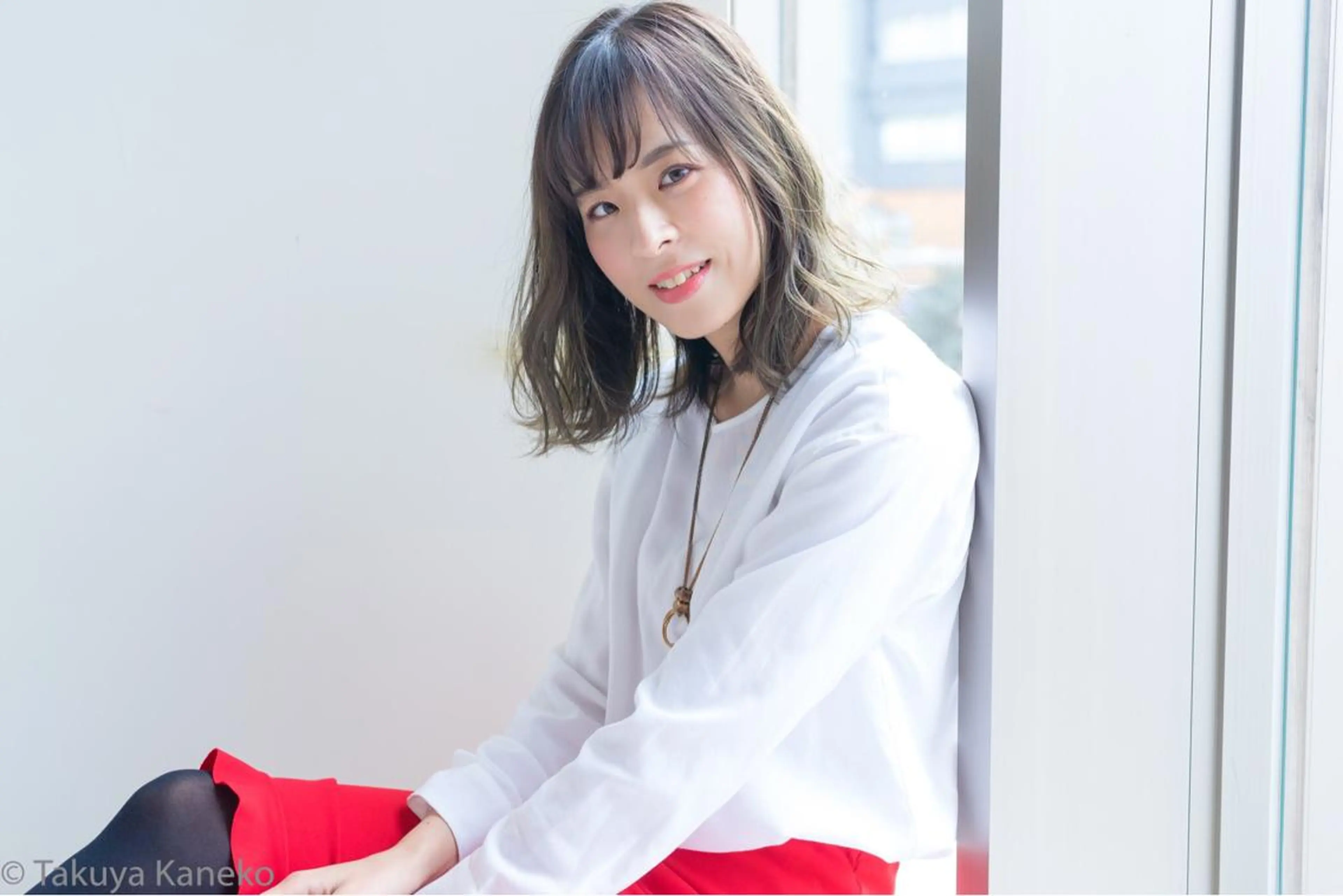 ミディアム カラー パーマ カット ヘアカラー TAKU 小顔カット 大人女性💇専門のヘアスタイル