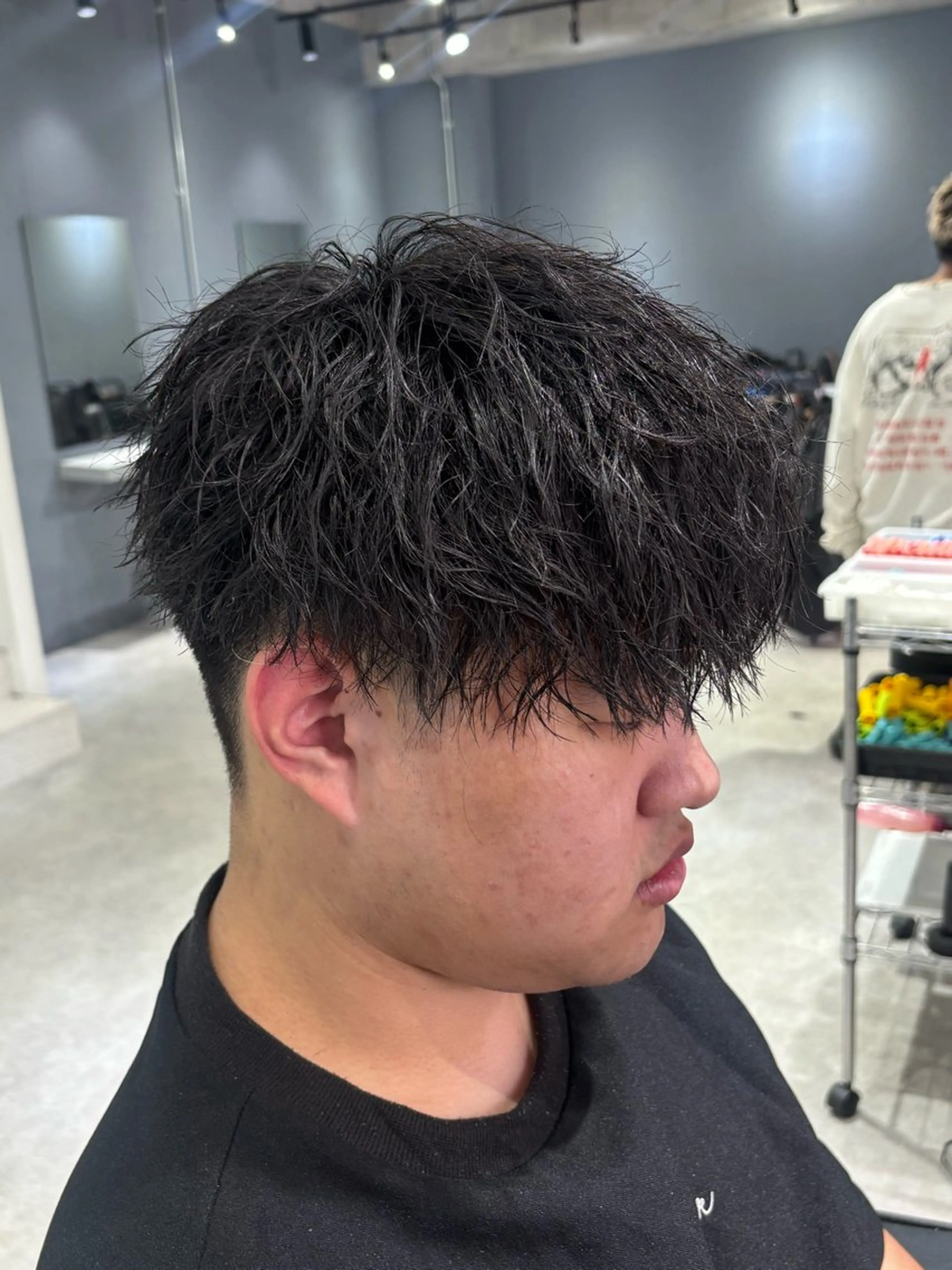 ショート パーマ メンズ特化美容師 中戸 滉のヘアスタイル