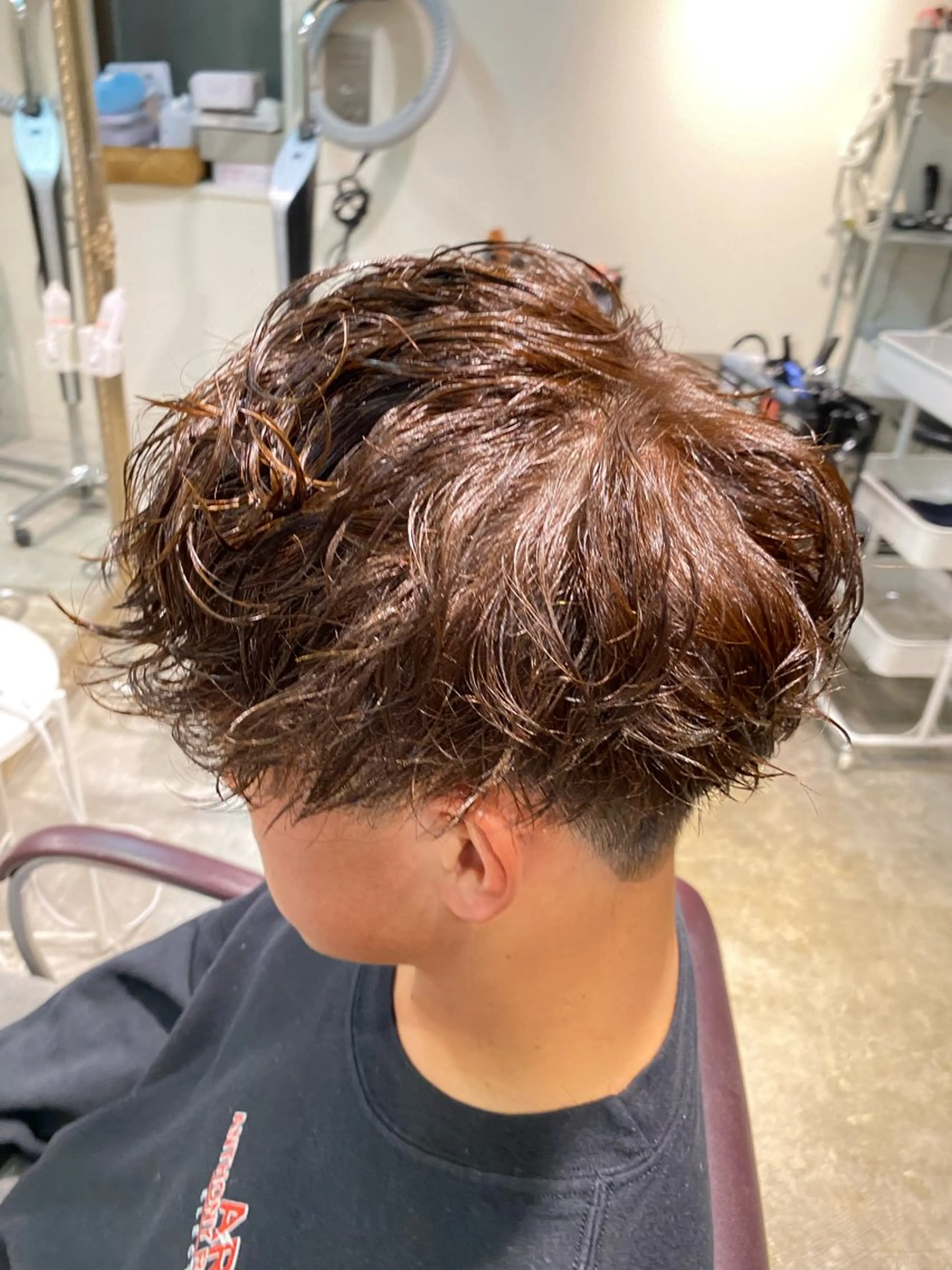 パーマ メンズ カット パーマ パーマ特化/フェザー パーマシャドウ/真生のヘアスタイル