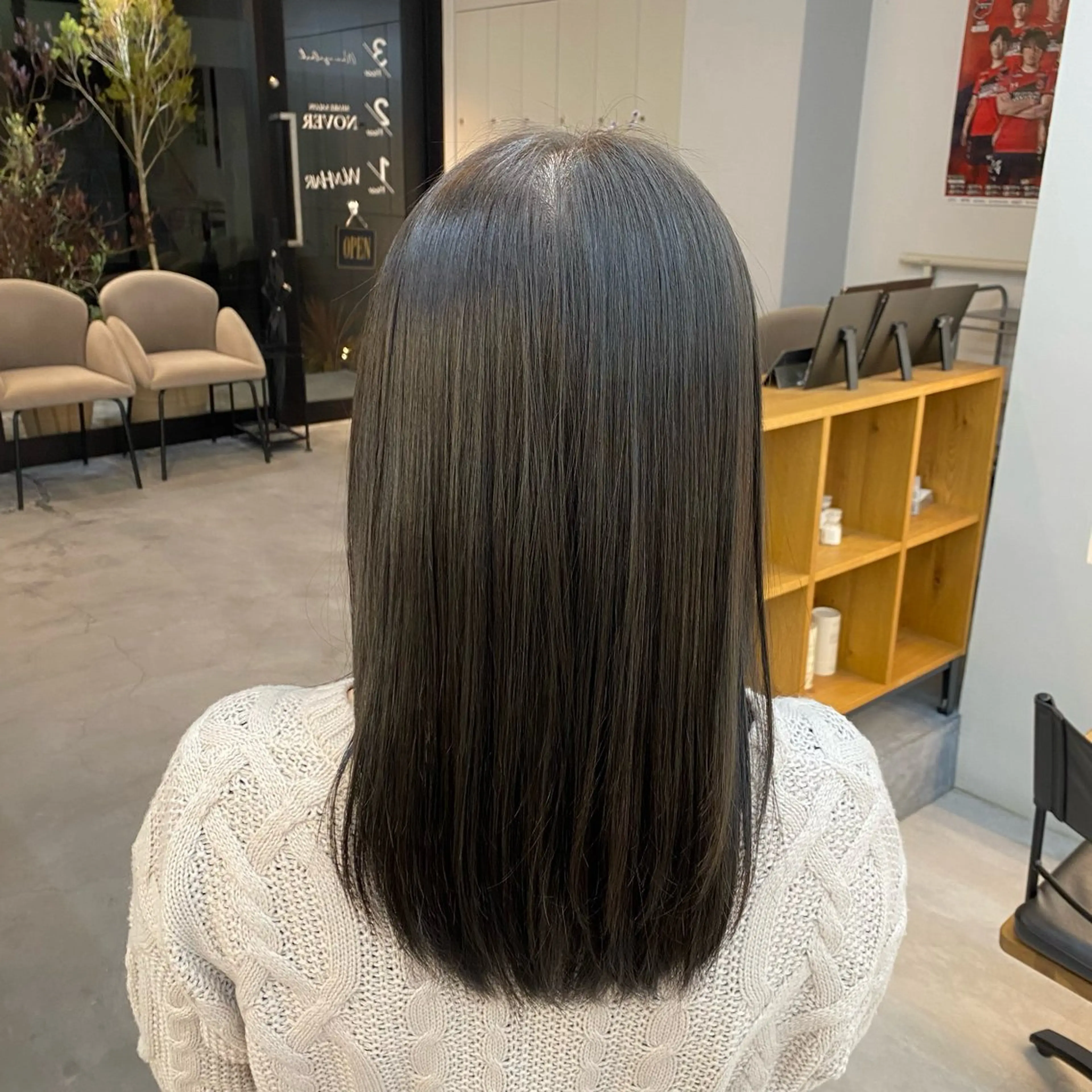 カラー オリーブグレー wuvhair/ あかりのヘアスタイル