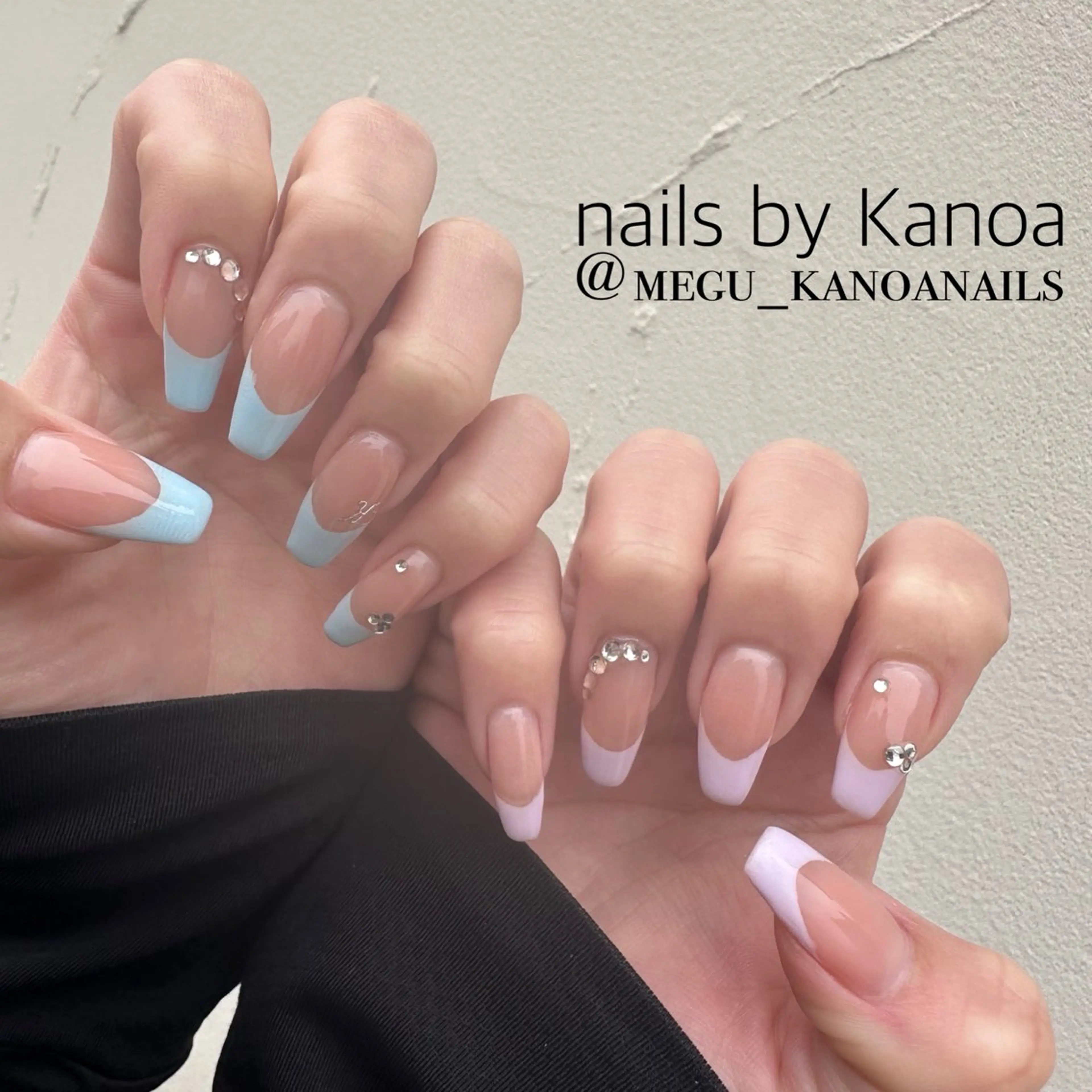 ネイル フレンチネイル パステルネイル megu_ kanoanailのネイルデザイン