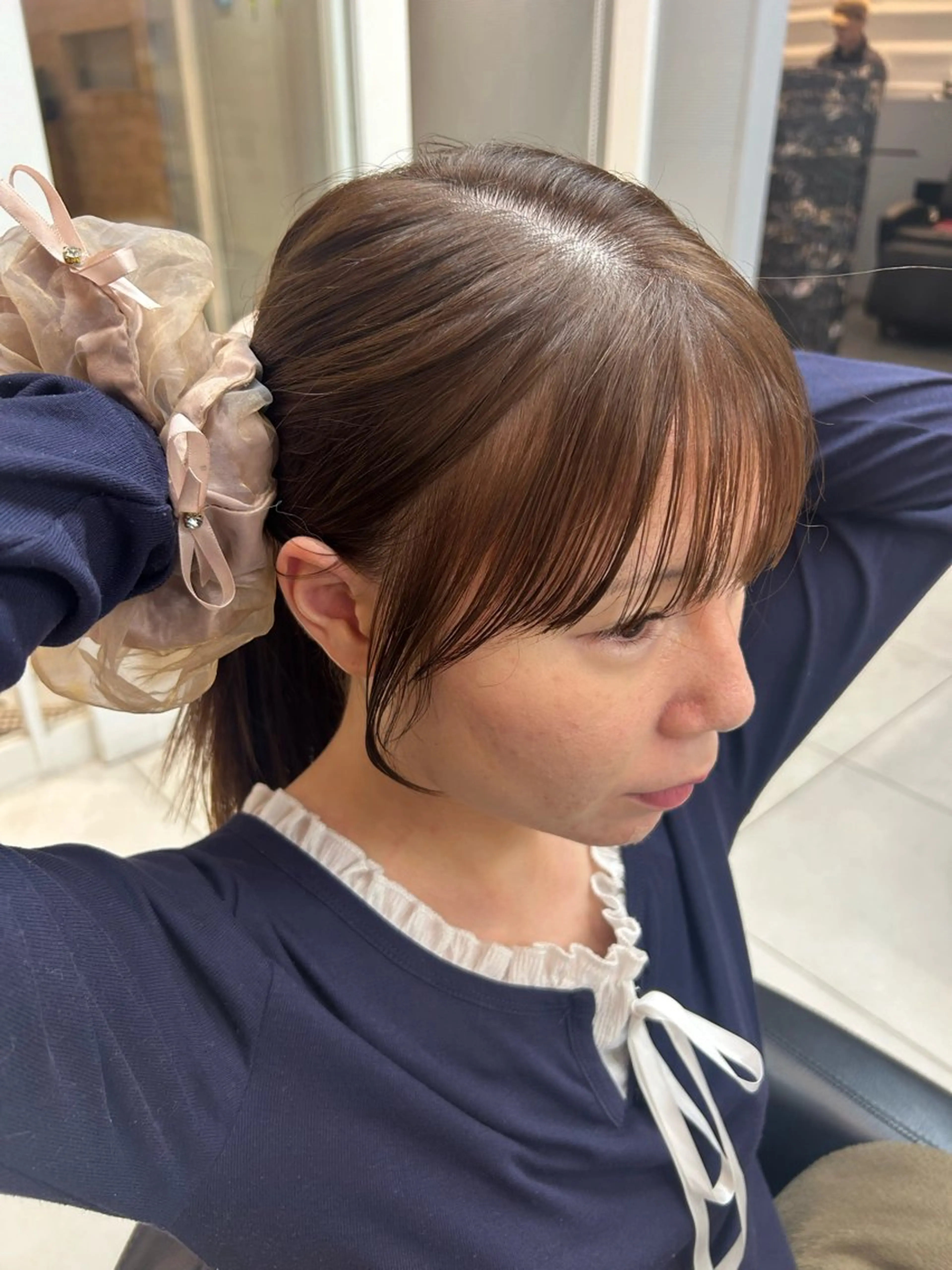 顔周りカット×艶カラー×3stepトリートメント🧸️🫧の写真