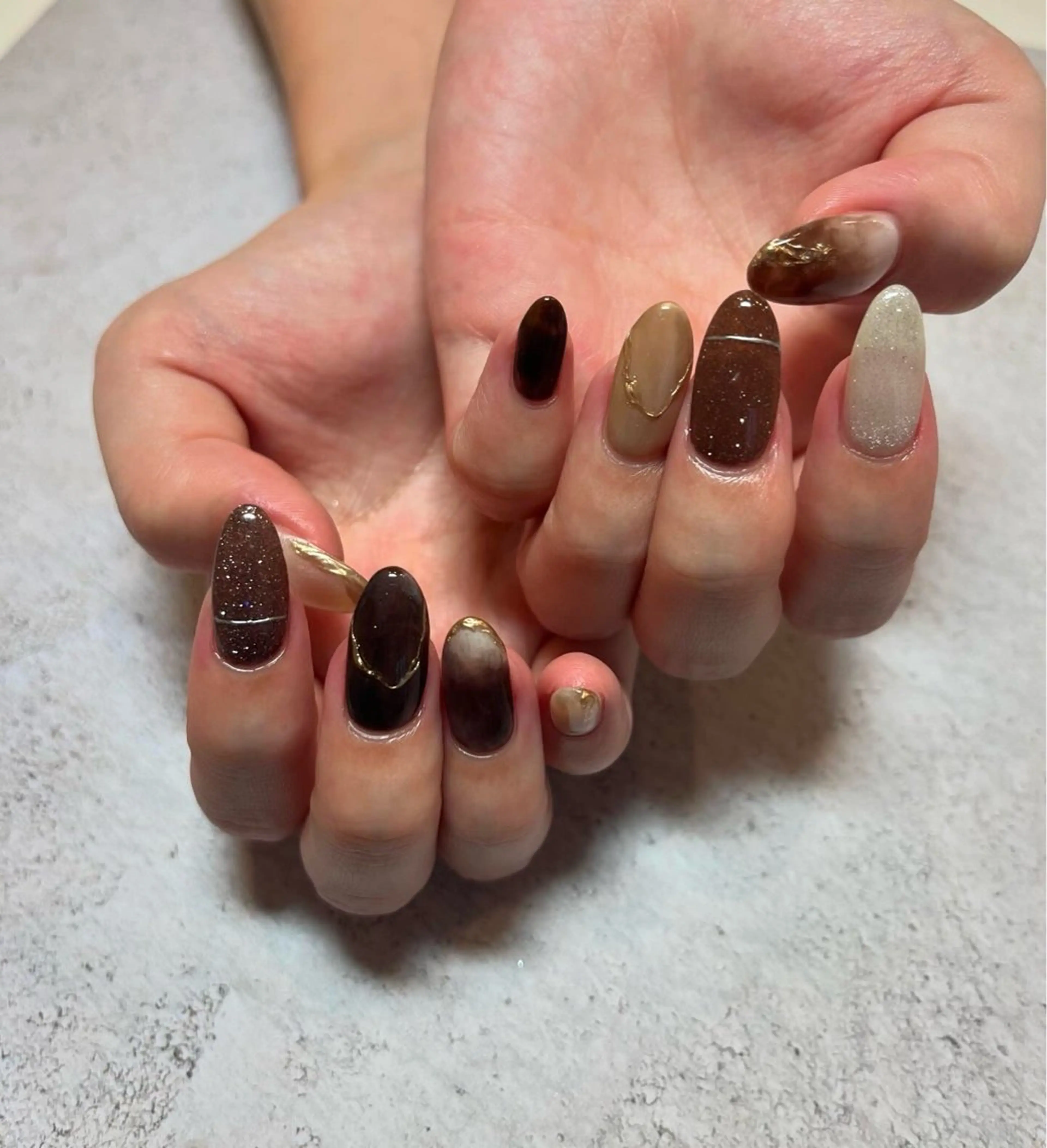 ネイル ハンドネイル 【LINON】 airiのネイルデザイン