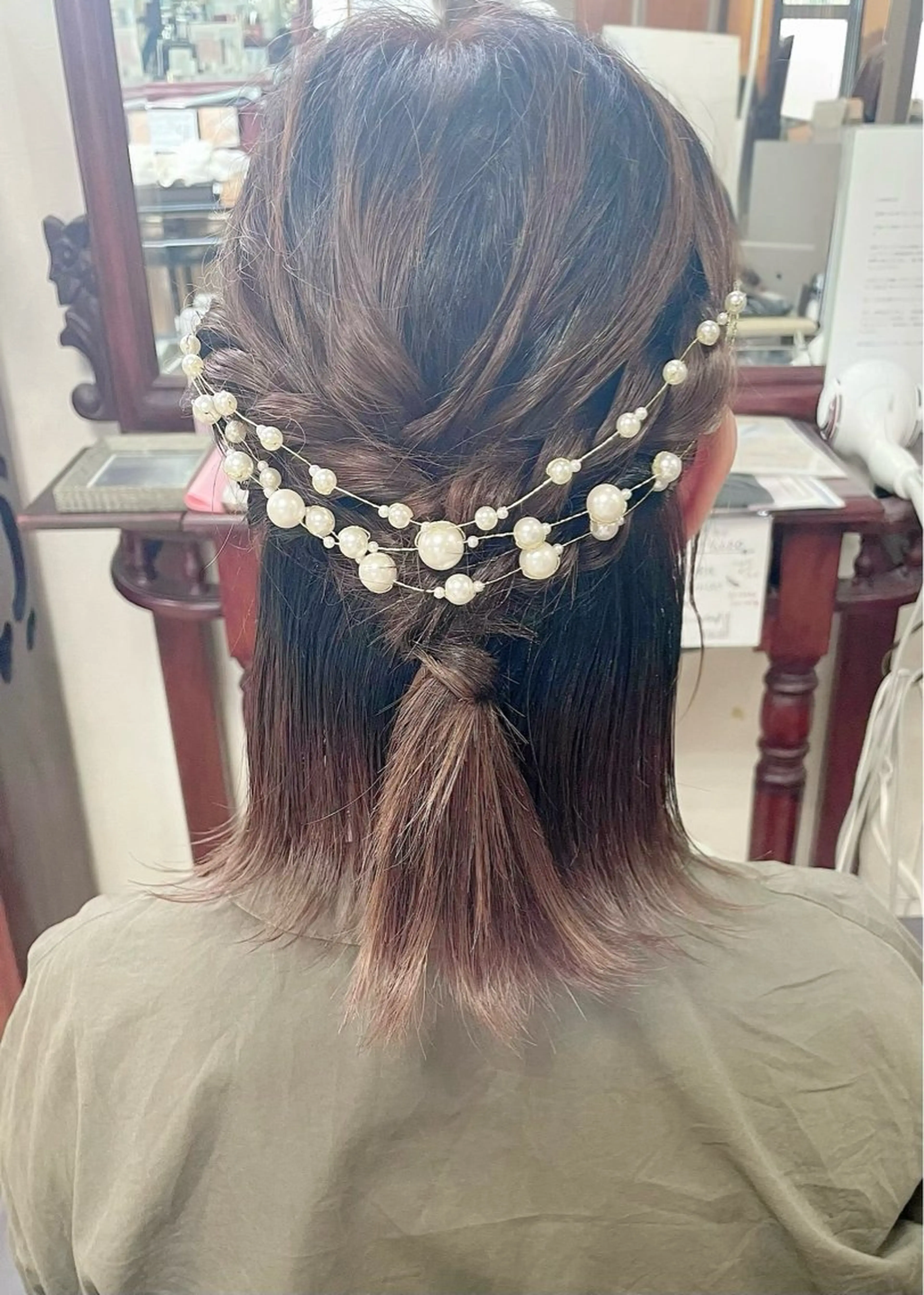 ショート ヘアセット 桑野 葵のヘアスタイル