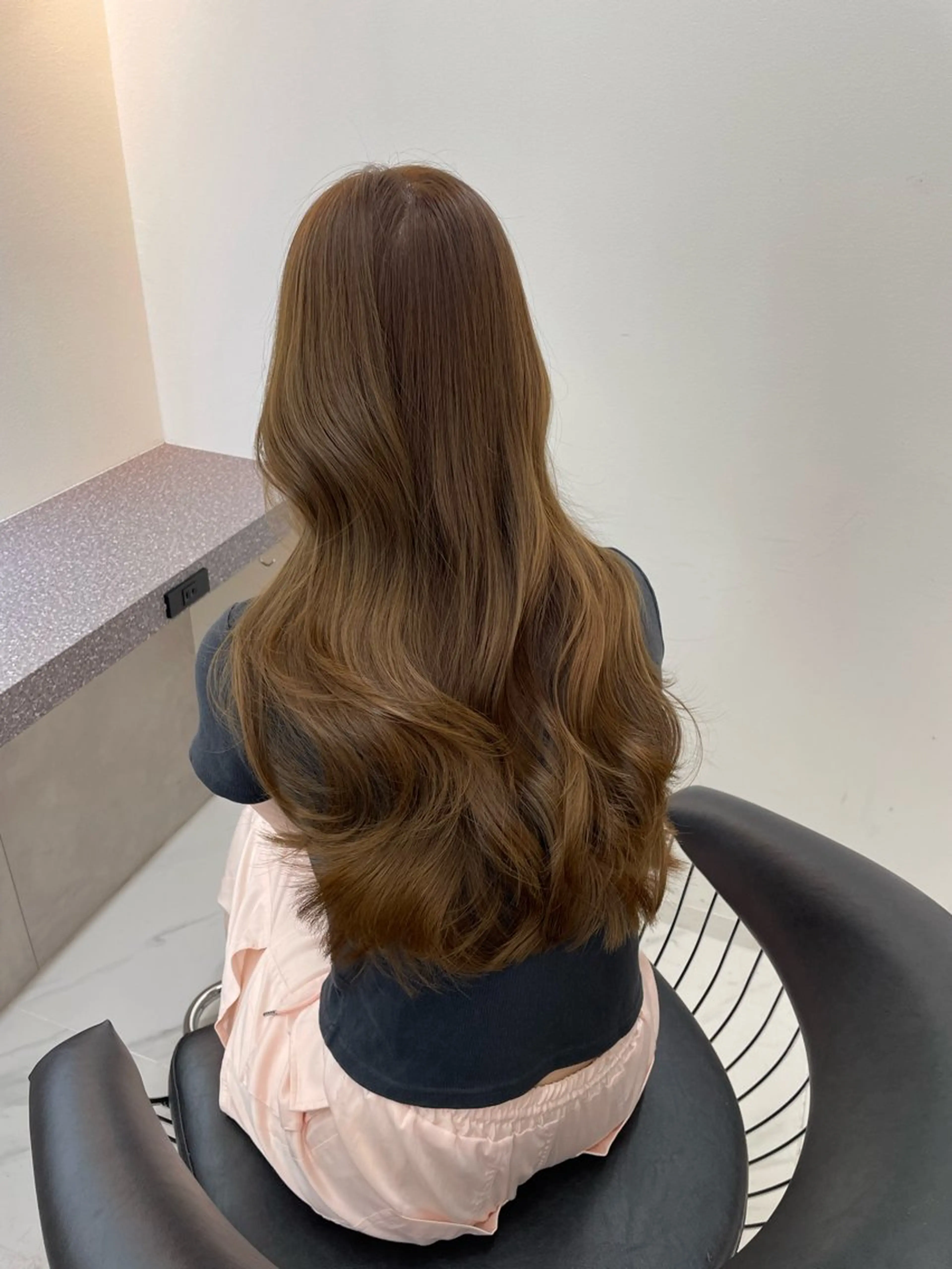 ロング ヘアカラー トリートメント レビジュヘア 京都/桂のヘアスタイル