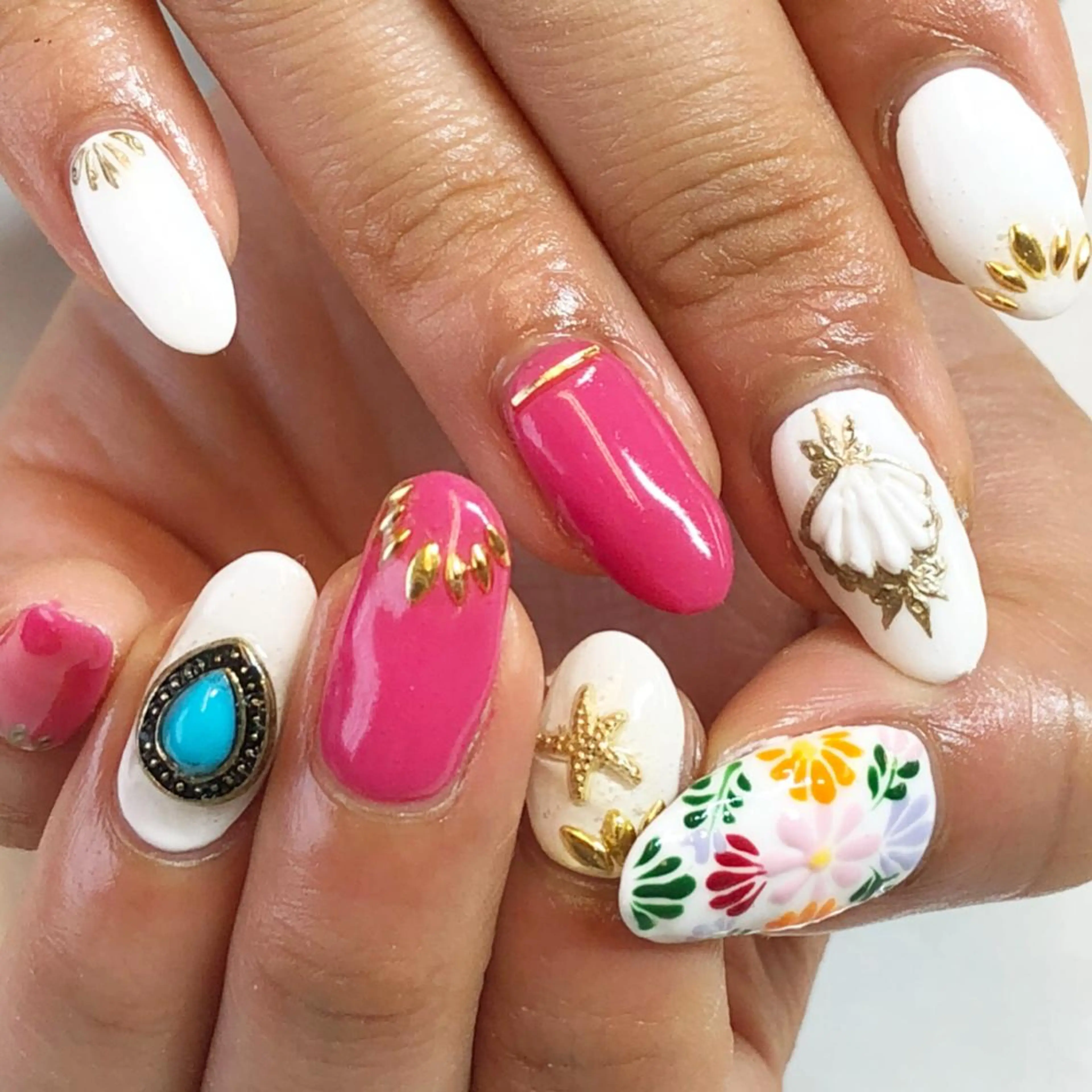 ネイル アートネイル 夏ネイル KIREIE NAILSのネイルデザイン