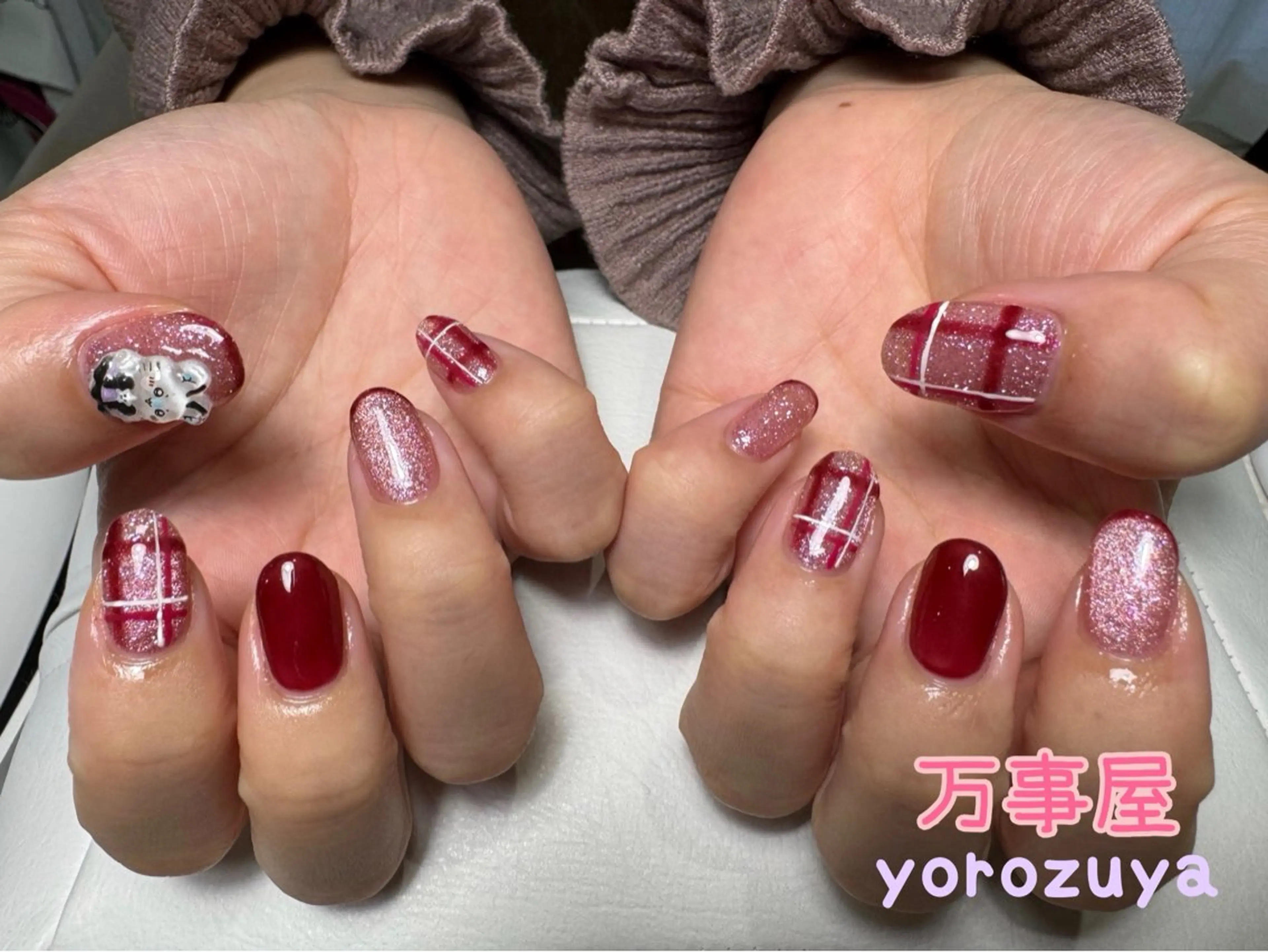 ネイル アートネイル 持ち込み ハンドネイル ☆ YOROZUYA..のネイルデザイン