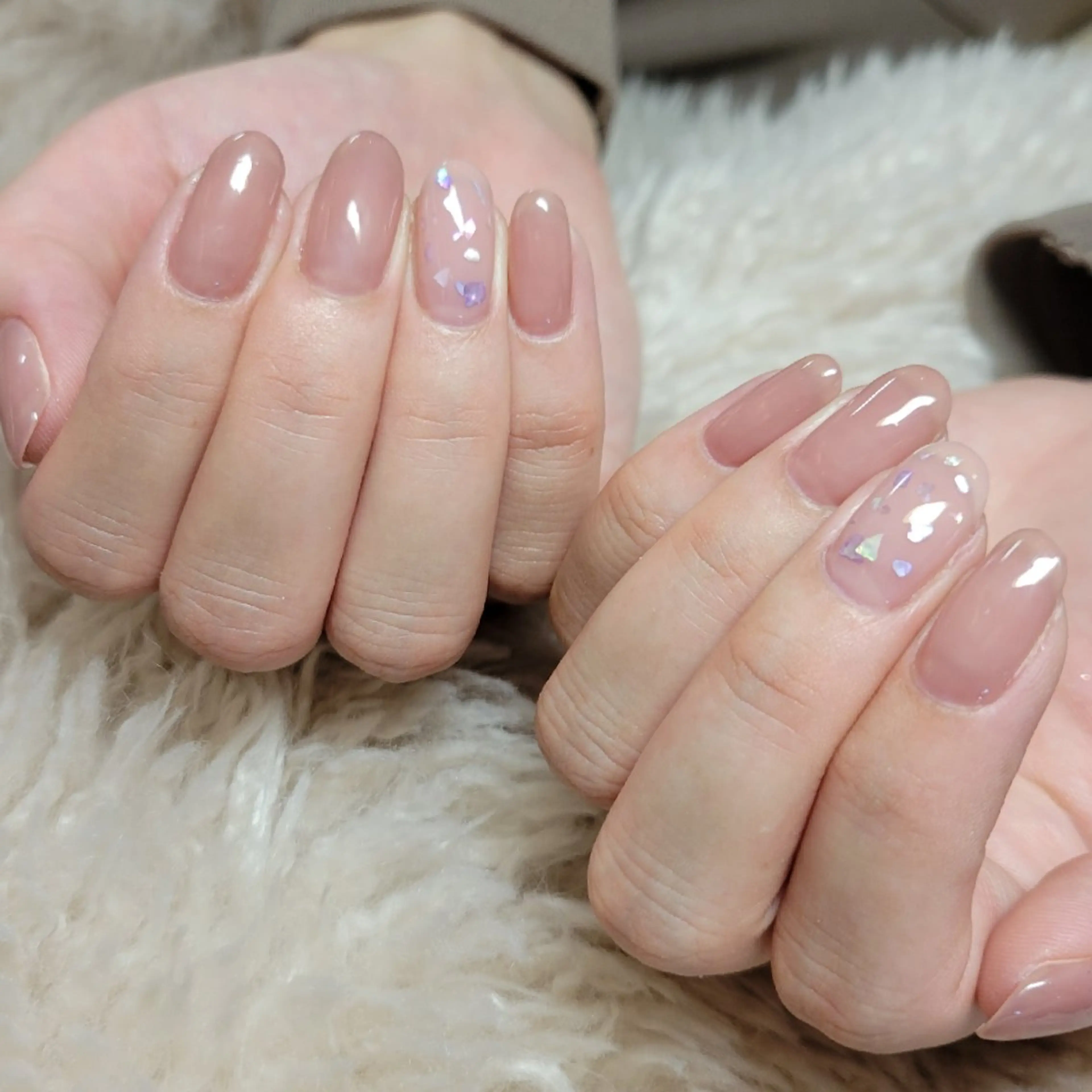 ネイル 氷ネイル・うるうるネイル 斎藤 Ri-na-il長浜のネイルデザイン