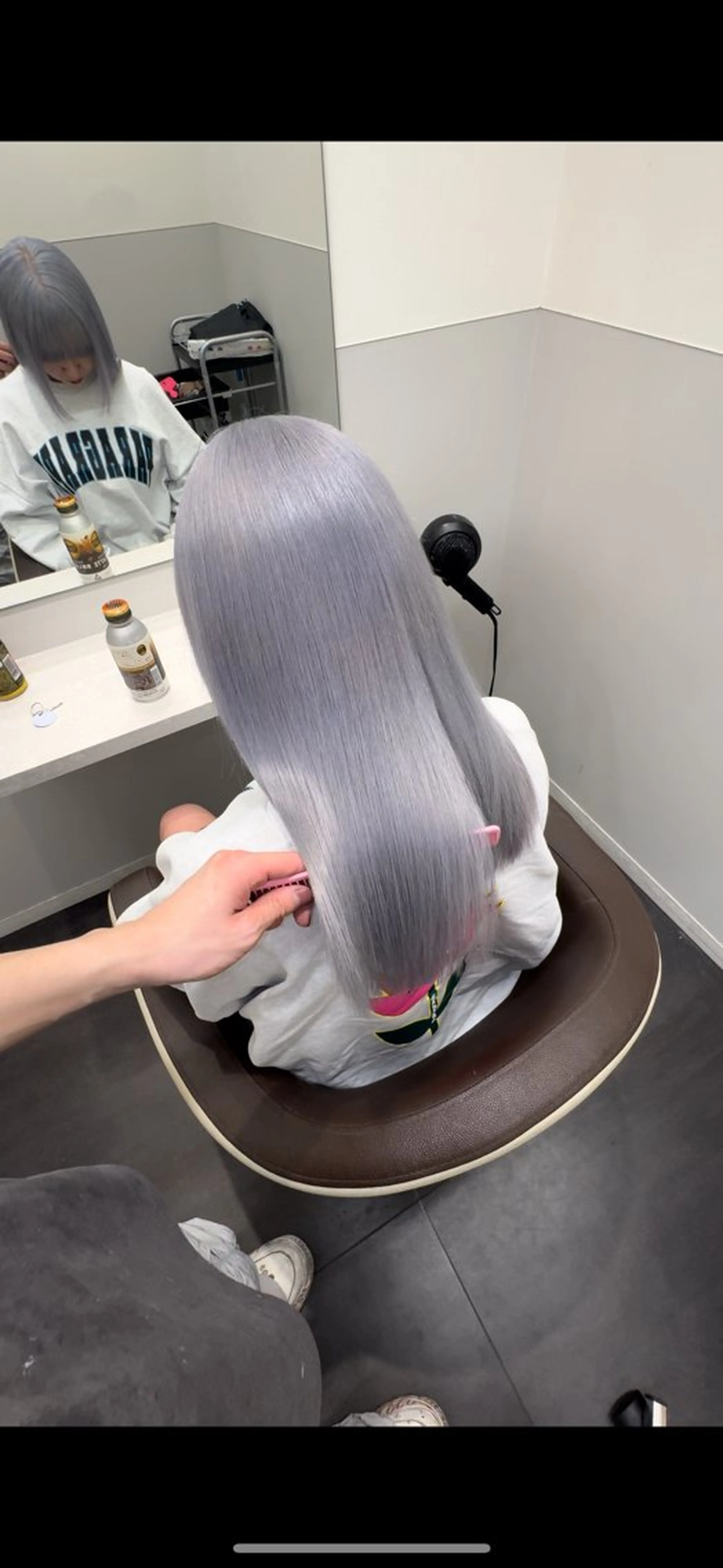 セミロング カラー カット ヘアカラー トリートメント ダブルカラー特化💍 tiam💍韓国ヘアのヘアスタイル