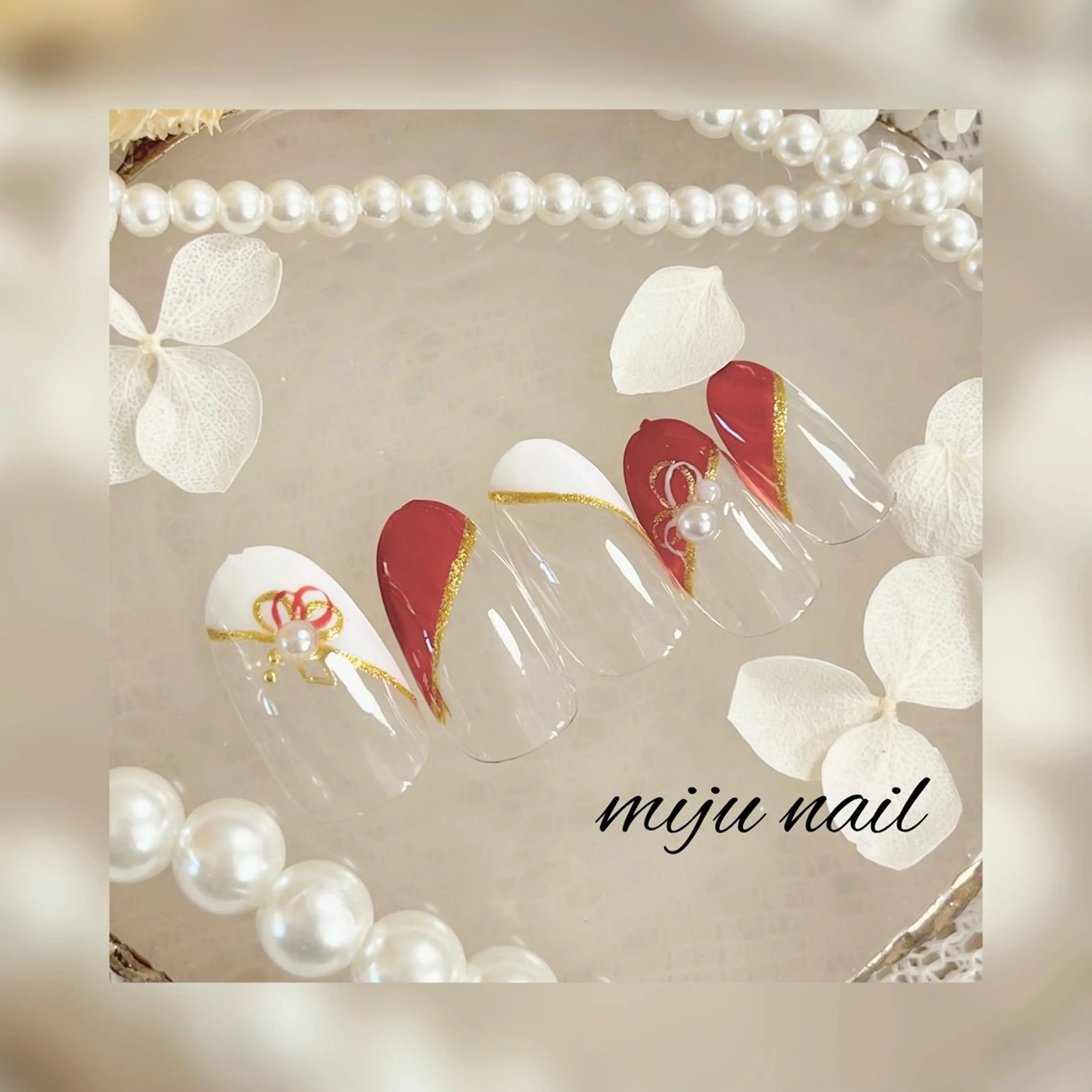 ネイル ❁miju nail 大人上品/自爪育成のネイルデザイン