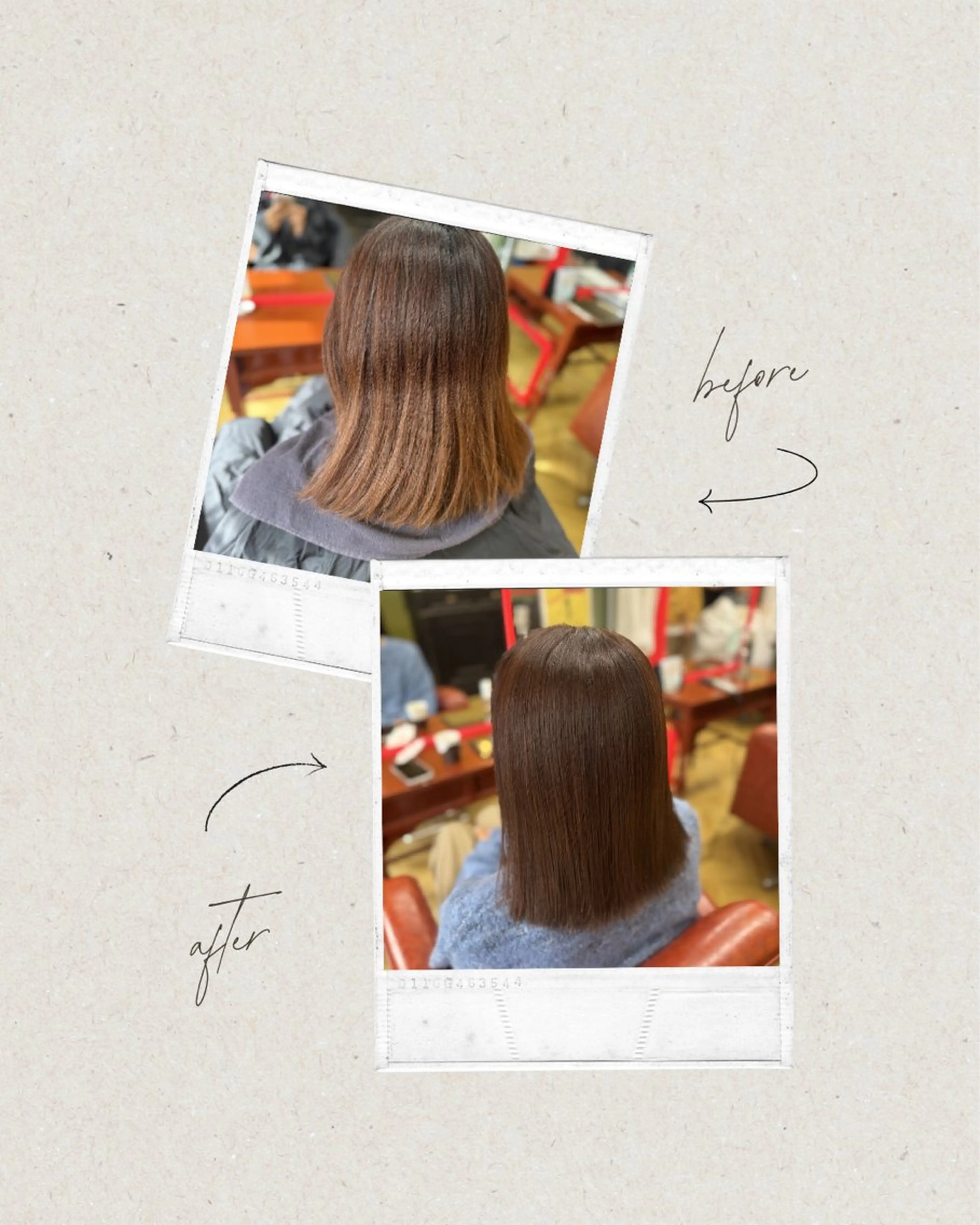 ミディアム カラー 米倉 麻衣のヘアスタイル