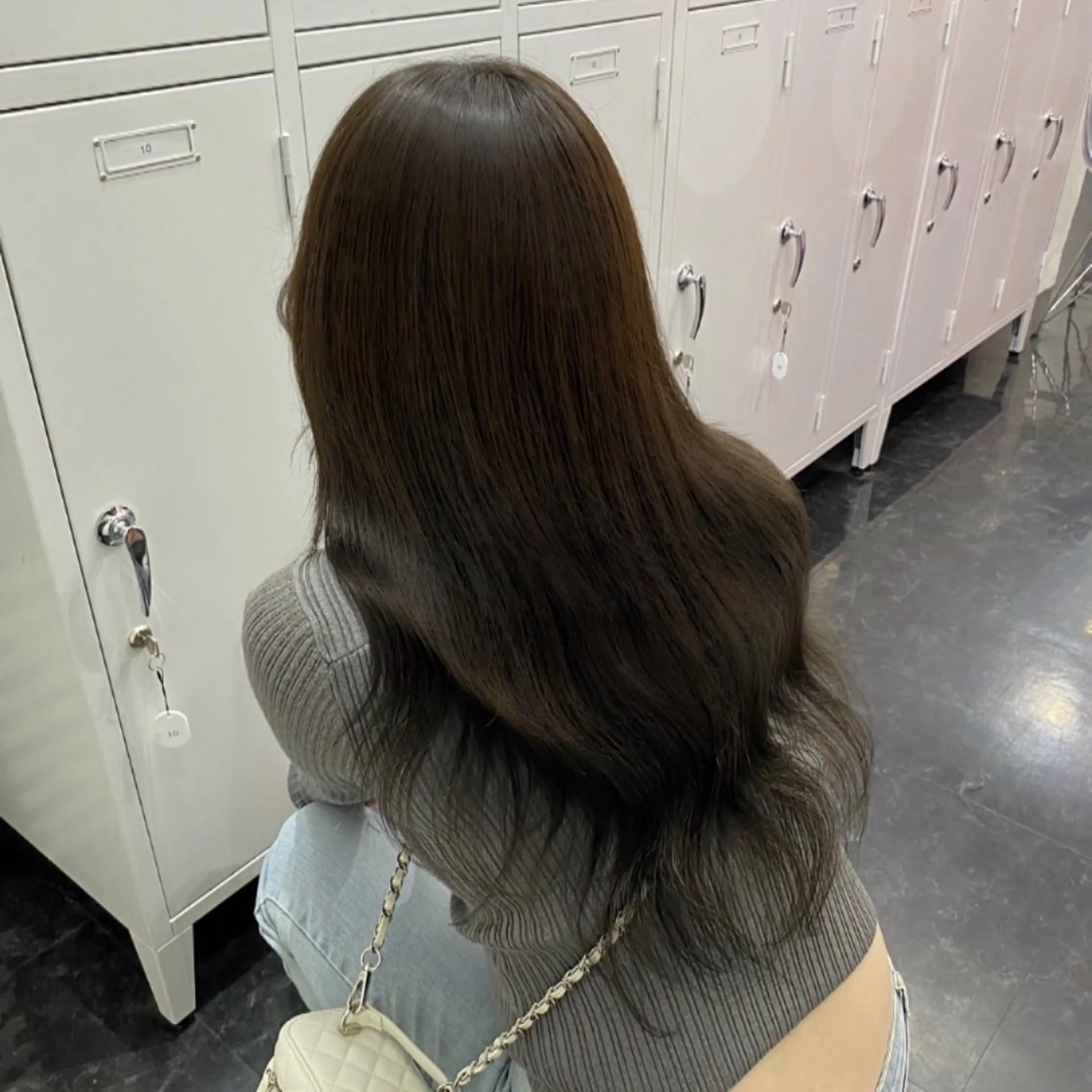 カラー ブラウンカラー ヘアカラー エクステ ヘアセット 楓🦋韓国系レイヤー / 透明感カラー🤍のヘアスタイル