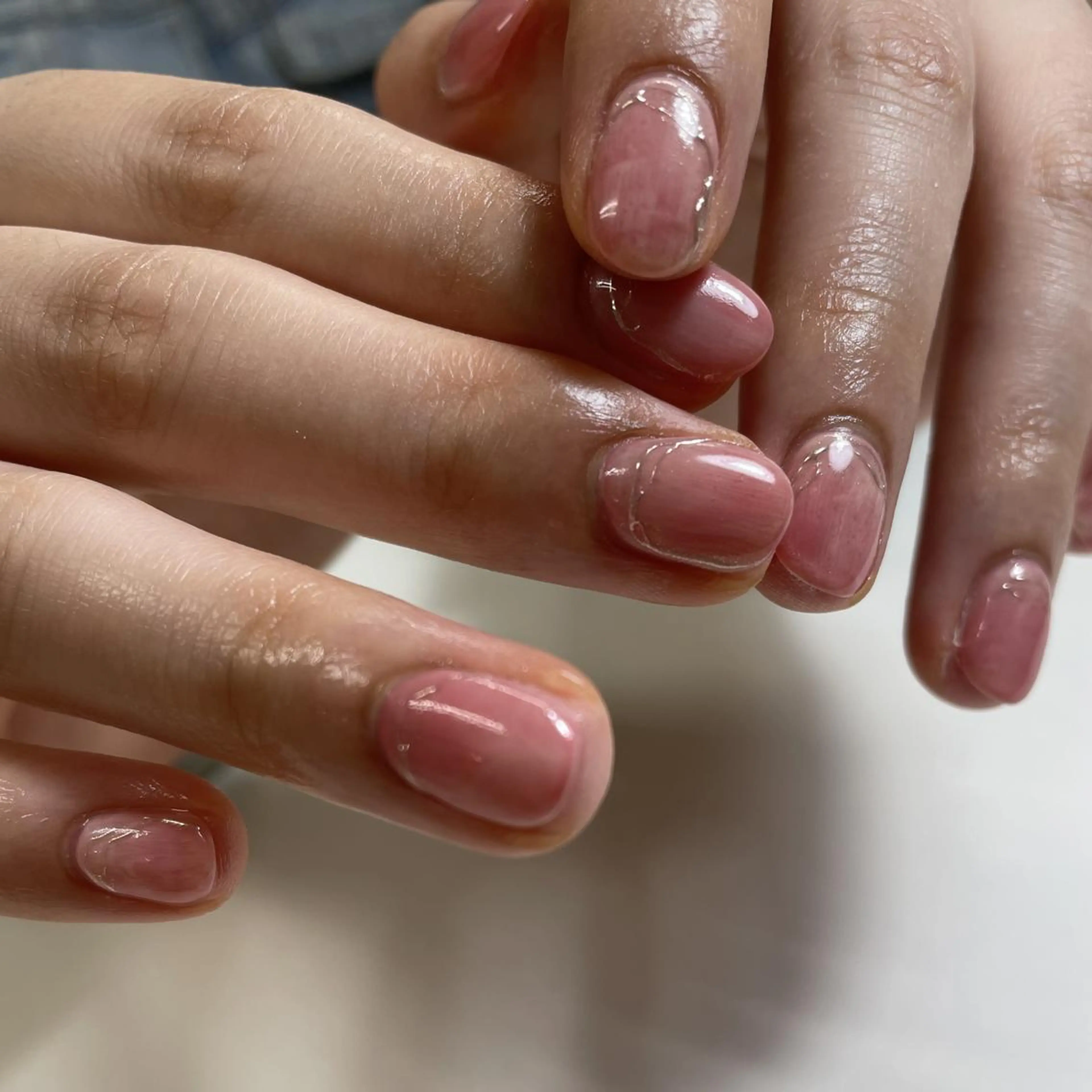 ネイル 🫧aku🫧 自由が丘／フィルインのネイルデザイン