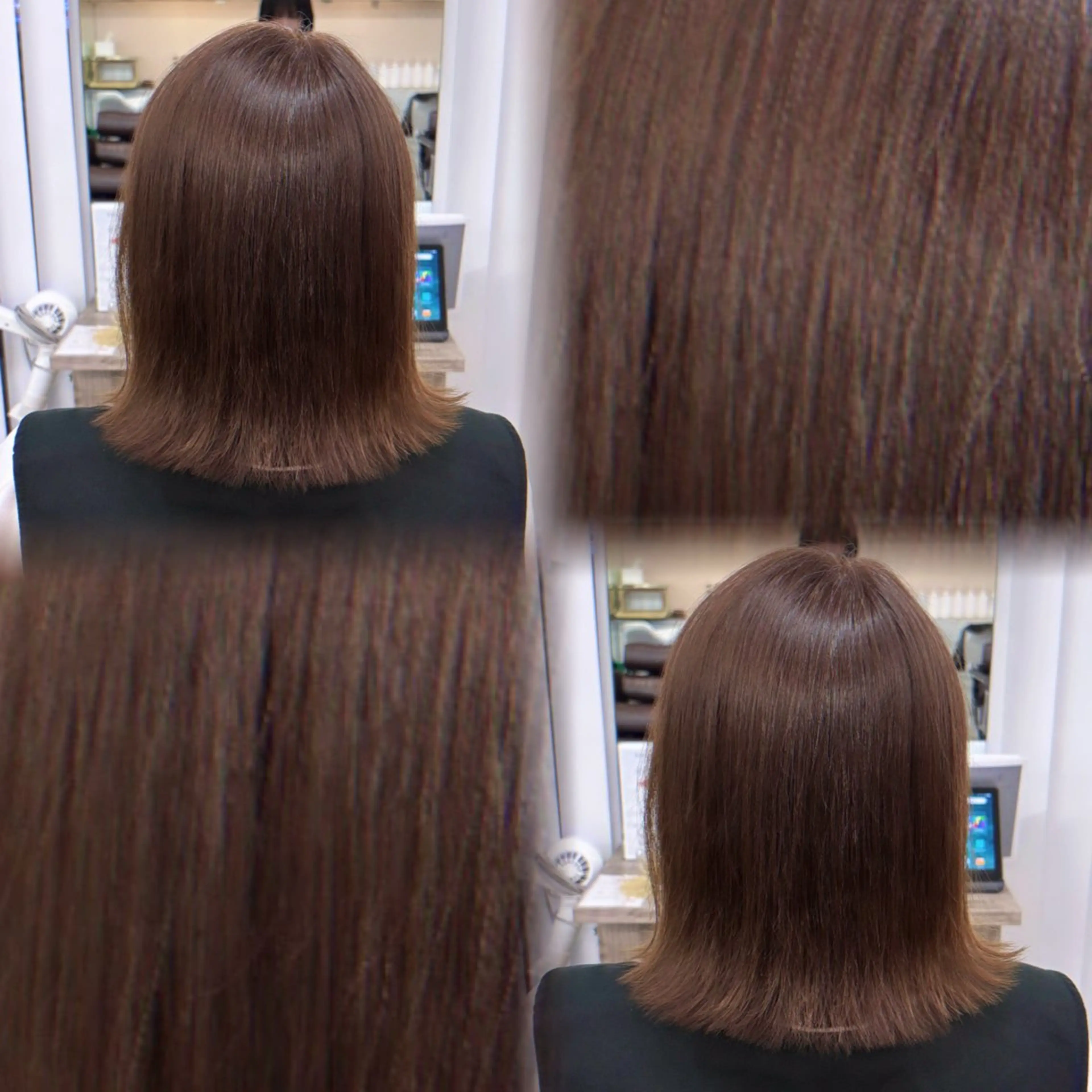 ショート カラー アッシュ ブリーチ 透明感カラー 縮毛矯正 ヘアカラー 艶髪/韓国ヘア/ 透明感カラー/ トワのヘアスタイル