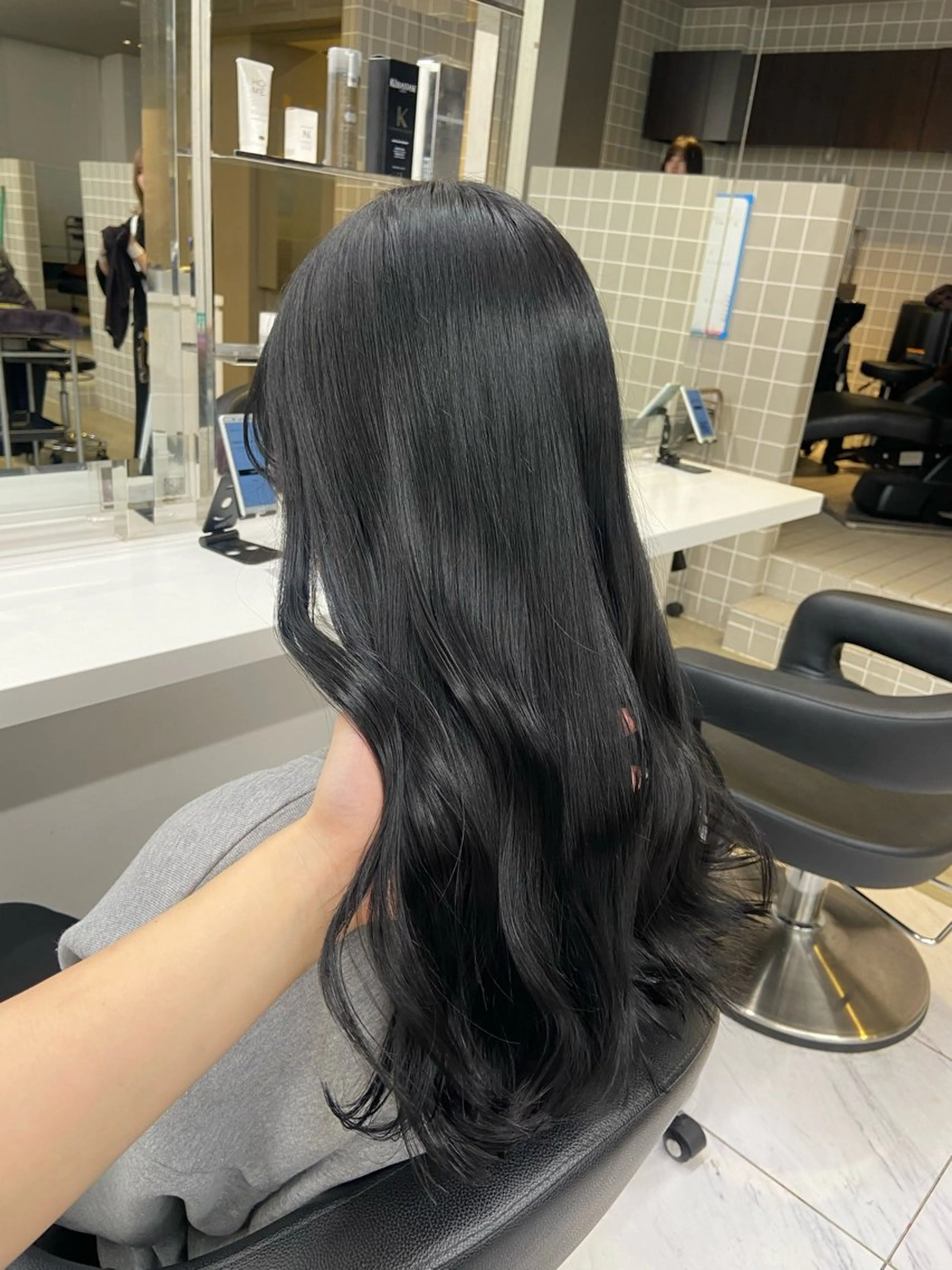 セミロング カラー ヘアアレンジ Over hair_ misakiのヘアスタイル