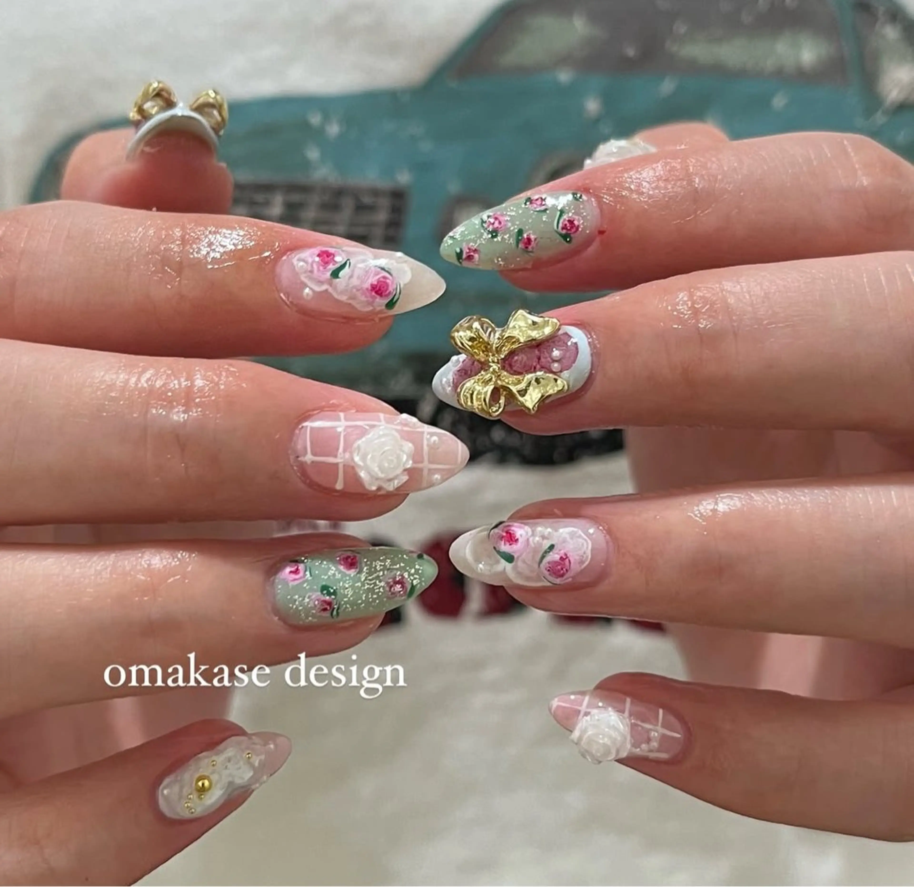 ネイル ハンドネイル KUU🎀♥⑅ フィルイン対応サロンのネイルデザイン