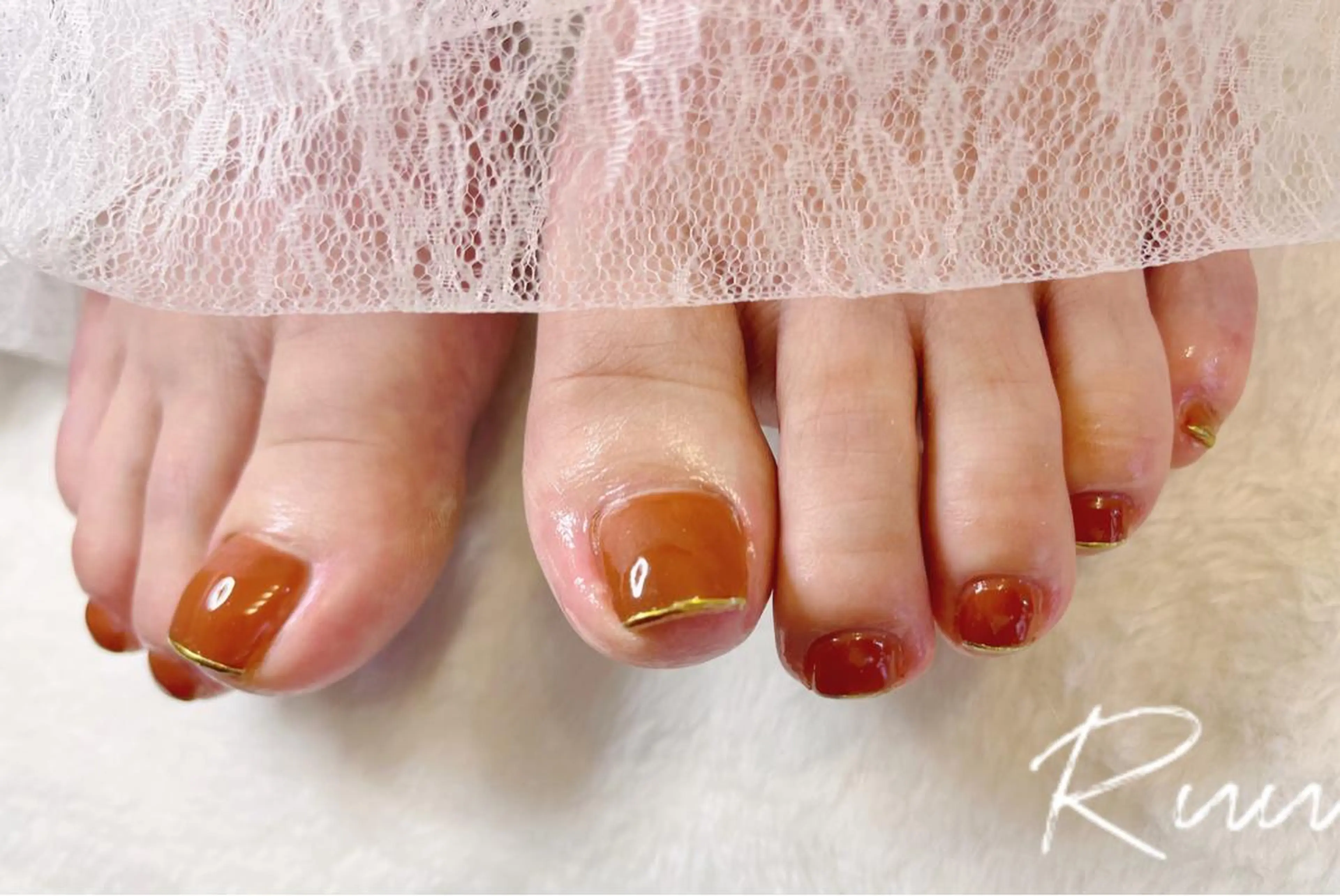 ネイル アートネイル フットネイル フレンチネイル キラキラネイル 韓国ネイル Nail salon Ruuのネイルデザイン
