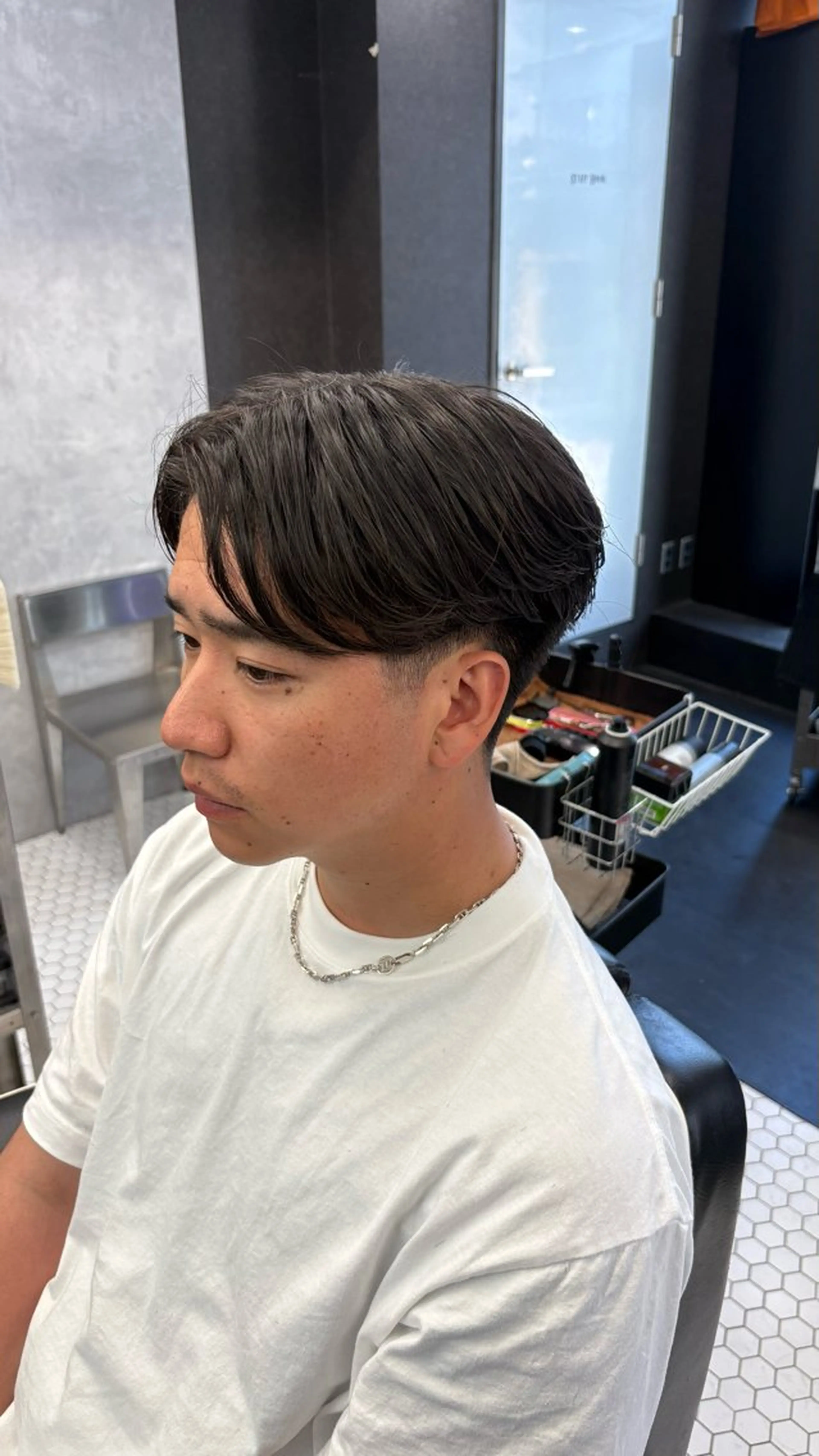 パーマ メンズ カット パーマ RIPLAY 田中凜鳳のヘアスタイル