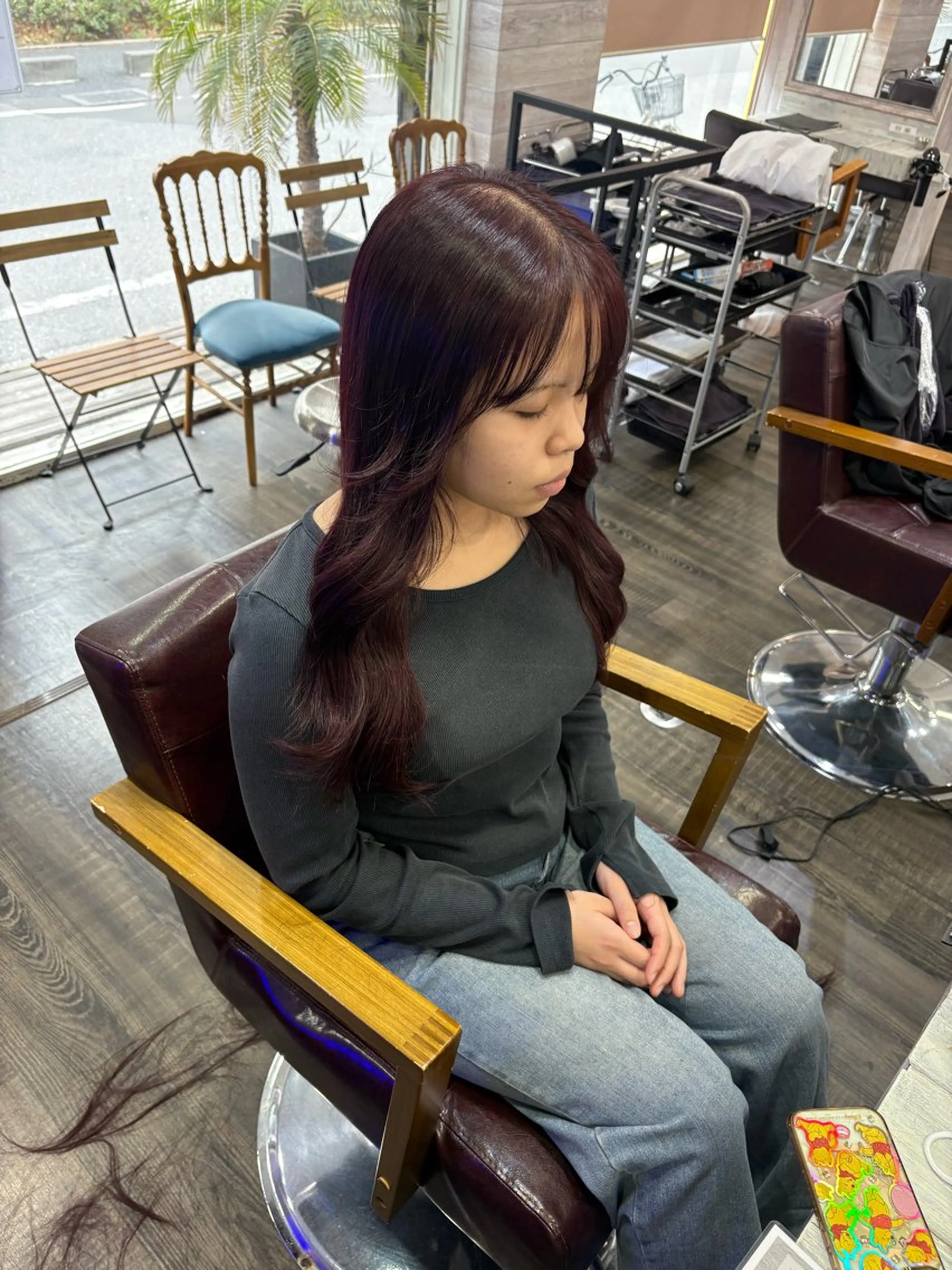 セミロング シールエクステ エクステ ヘアカラー エクステ LOCO/ Koukiのヘアスタイル