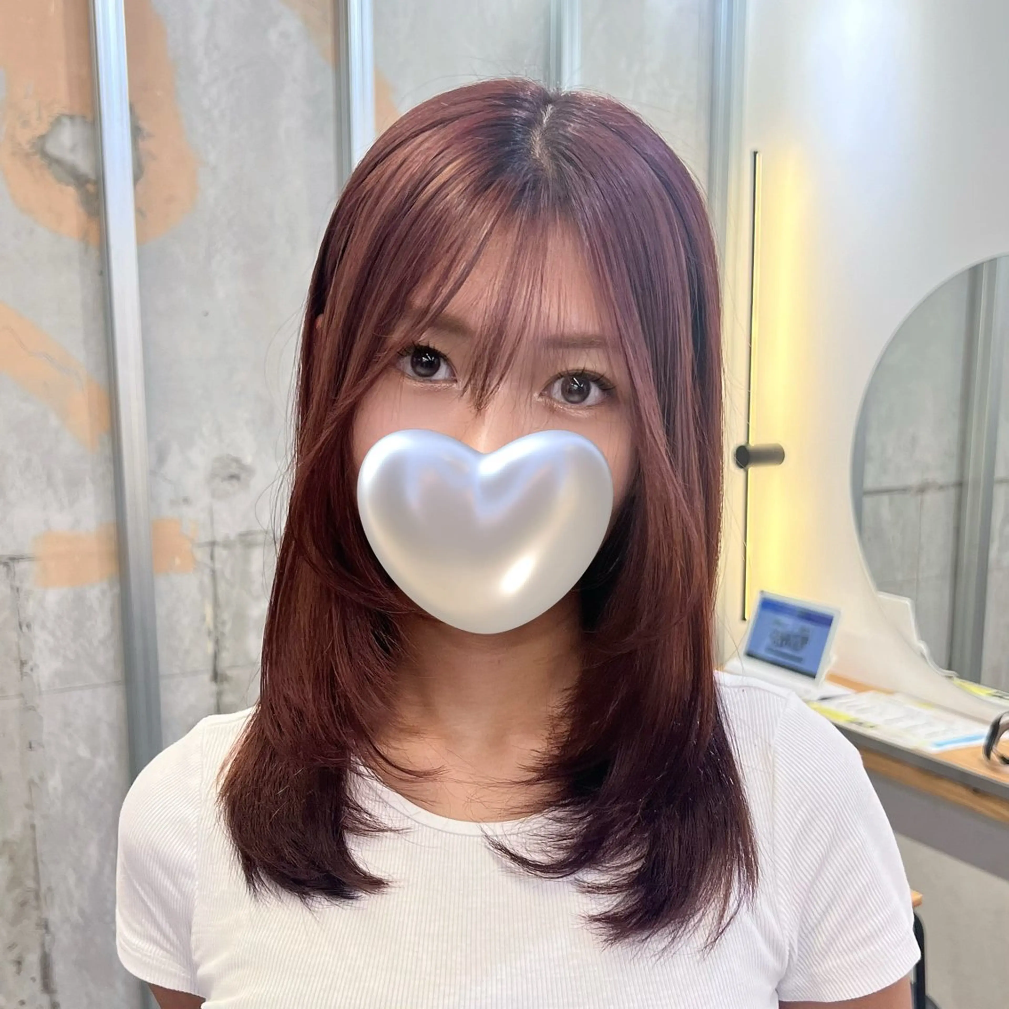 ロング カラー パーマ ベージュカラー 黒髪 ブルーカラー ブルーブラック ブラウンカラー カット ヘアカラー 縮毛矯正 トリートメント akira｜ 透明感ベージュ｜梅田のヘアスタイル