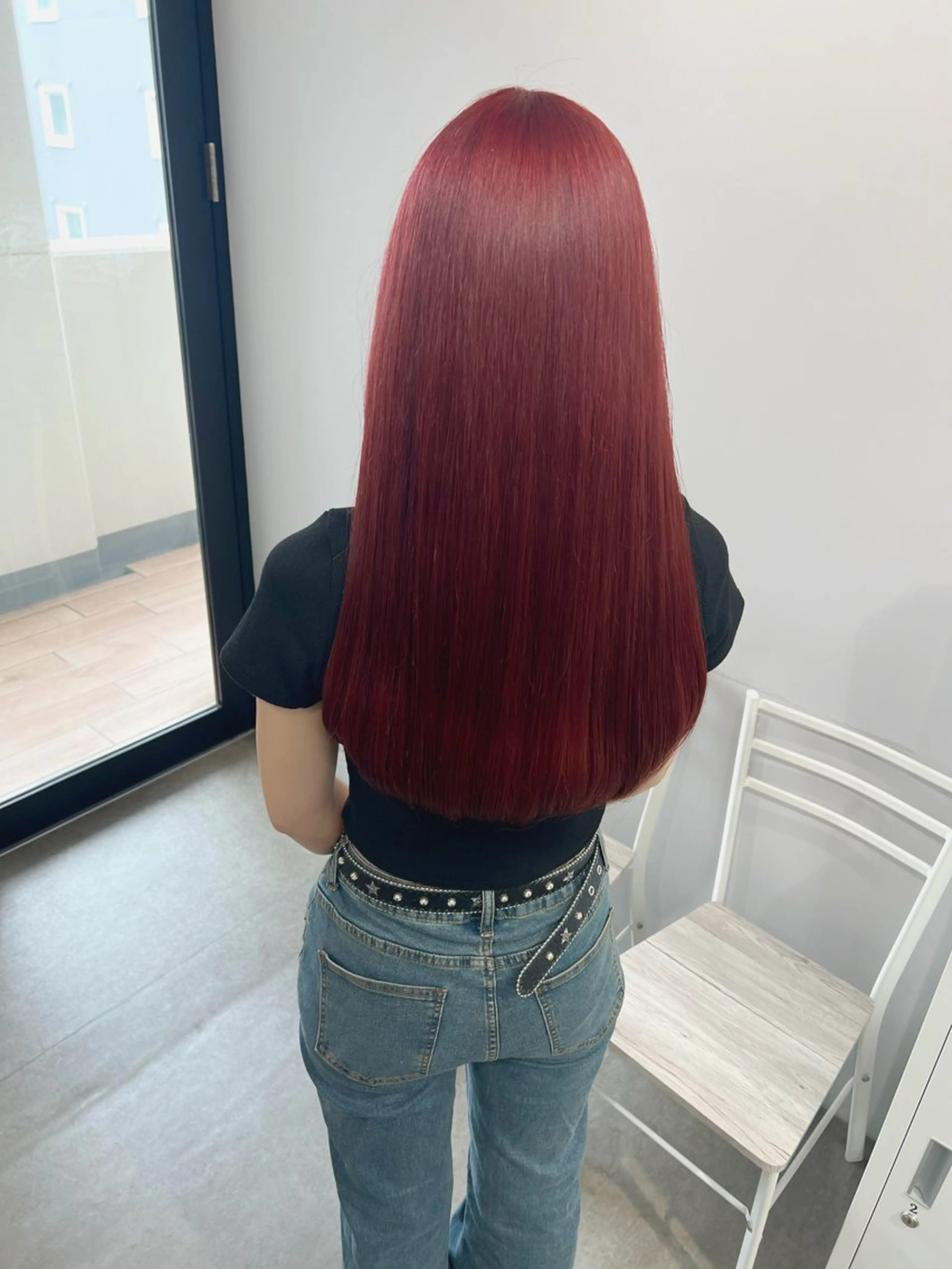 ロング カラー ベージュカラー ブリーチ ブロンド カシス 透明感カラー カット ヘアカラー トリートメント ブリーチ/髪質改善/ レイヤー/YUTO‎のヘアスタイル