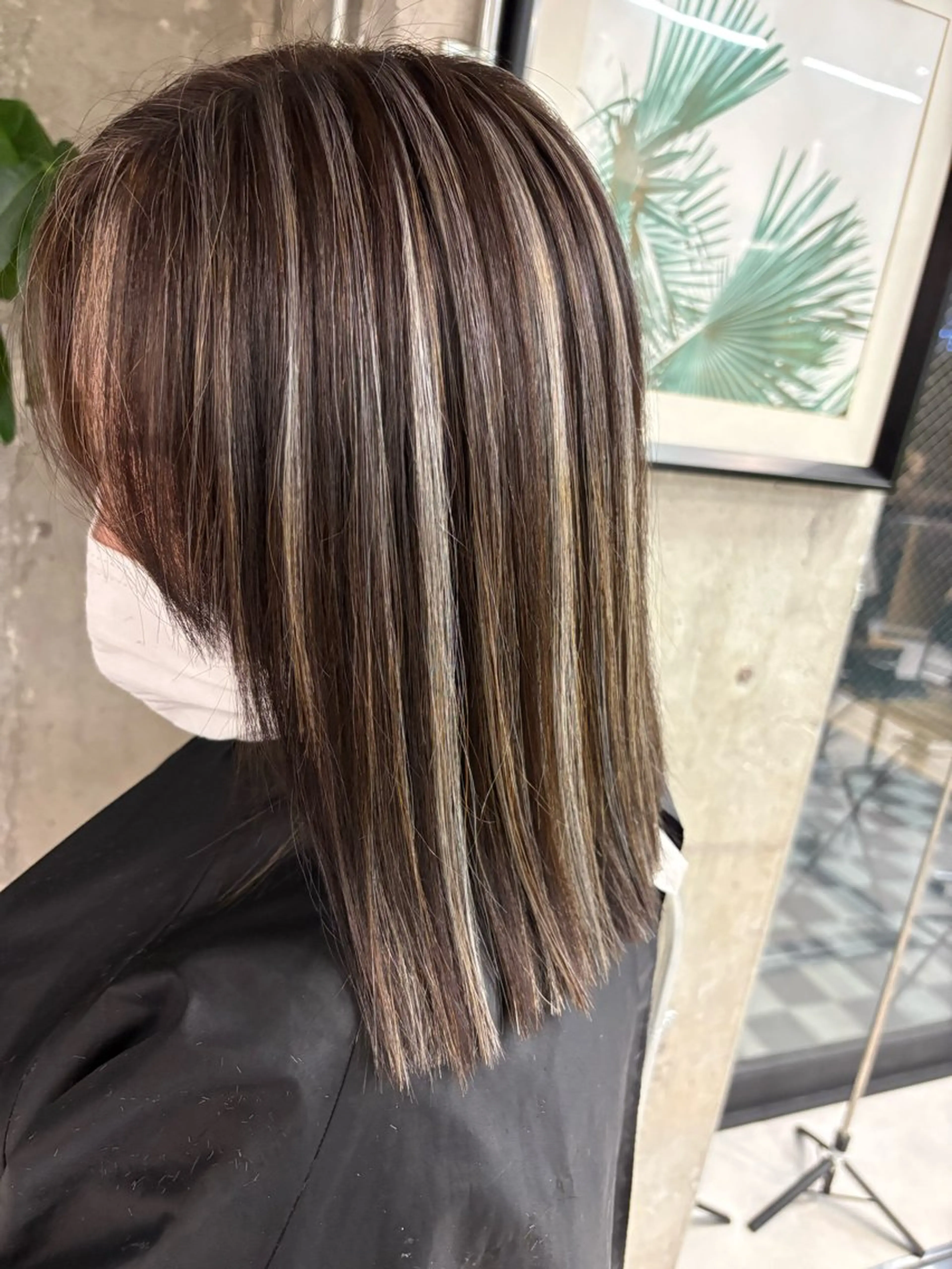 ミディアム カラー カット ヘアカラー ♡ハイライトカラー shinri♡のヘアスタイル