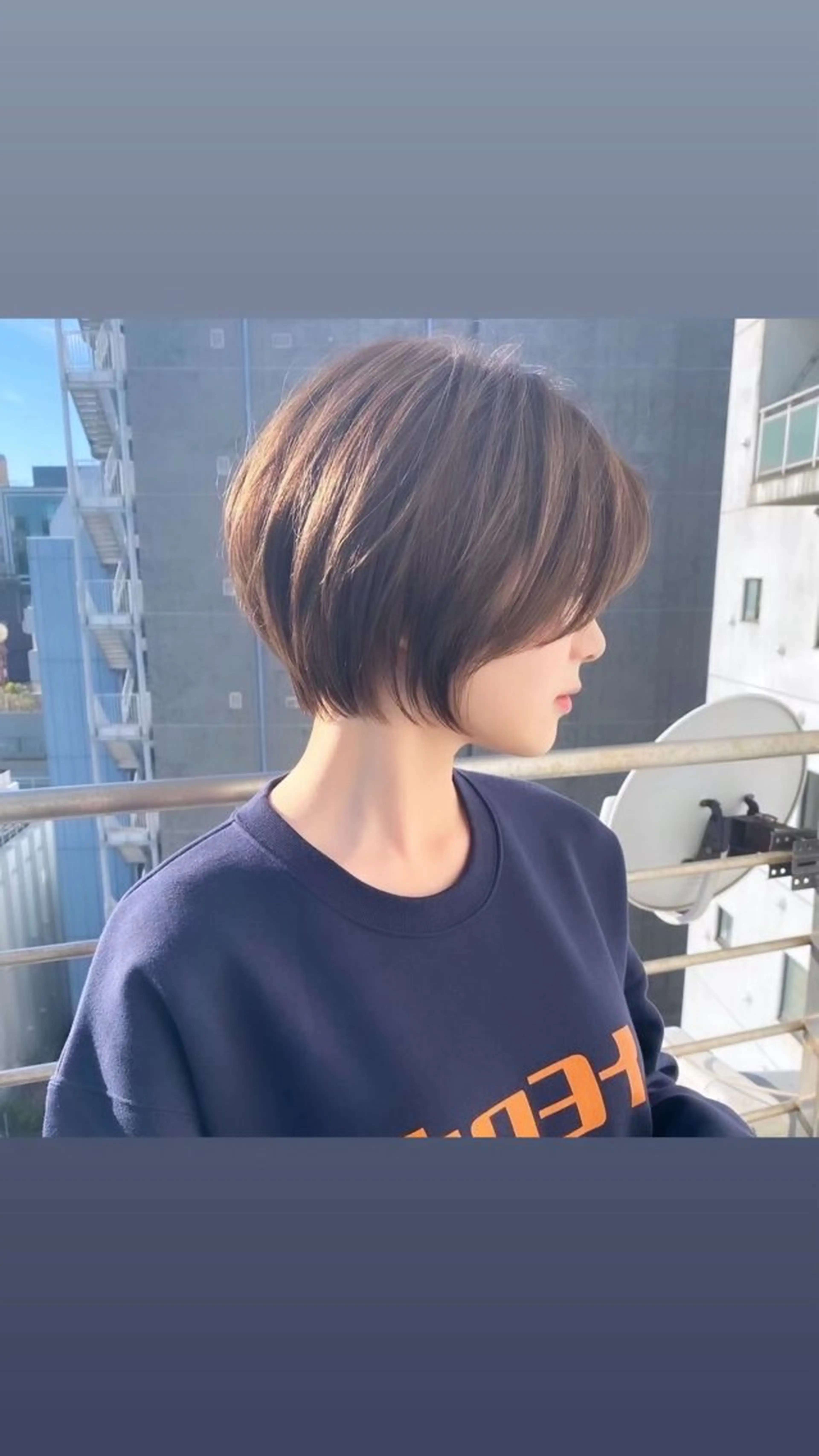 ショート カラー 縮毛矯正・似合わせ タナカ レイヤのヘアスタイル