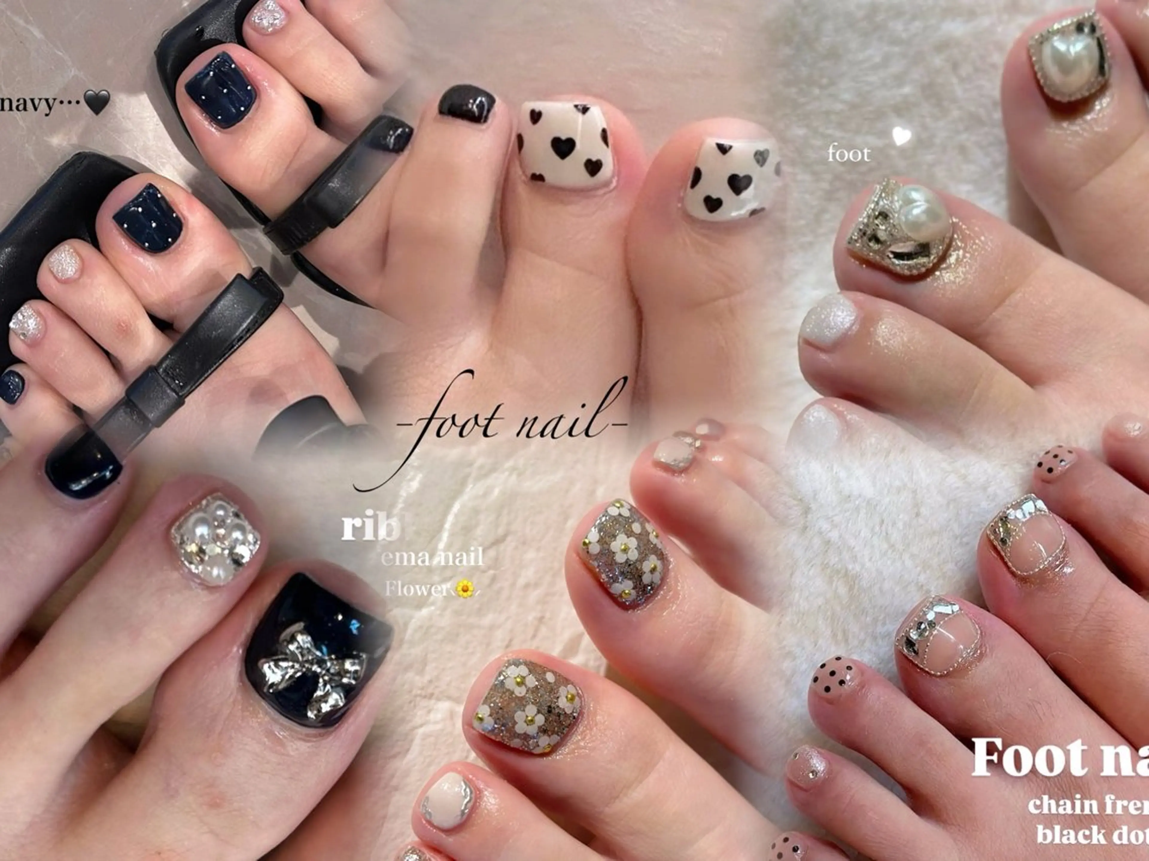 ネイル フットネイル EmaNail🎀 Haaruのネイルデザイン