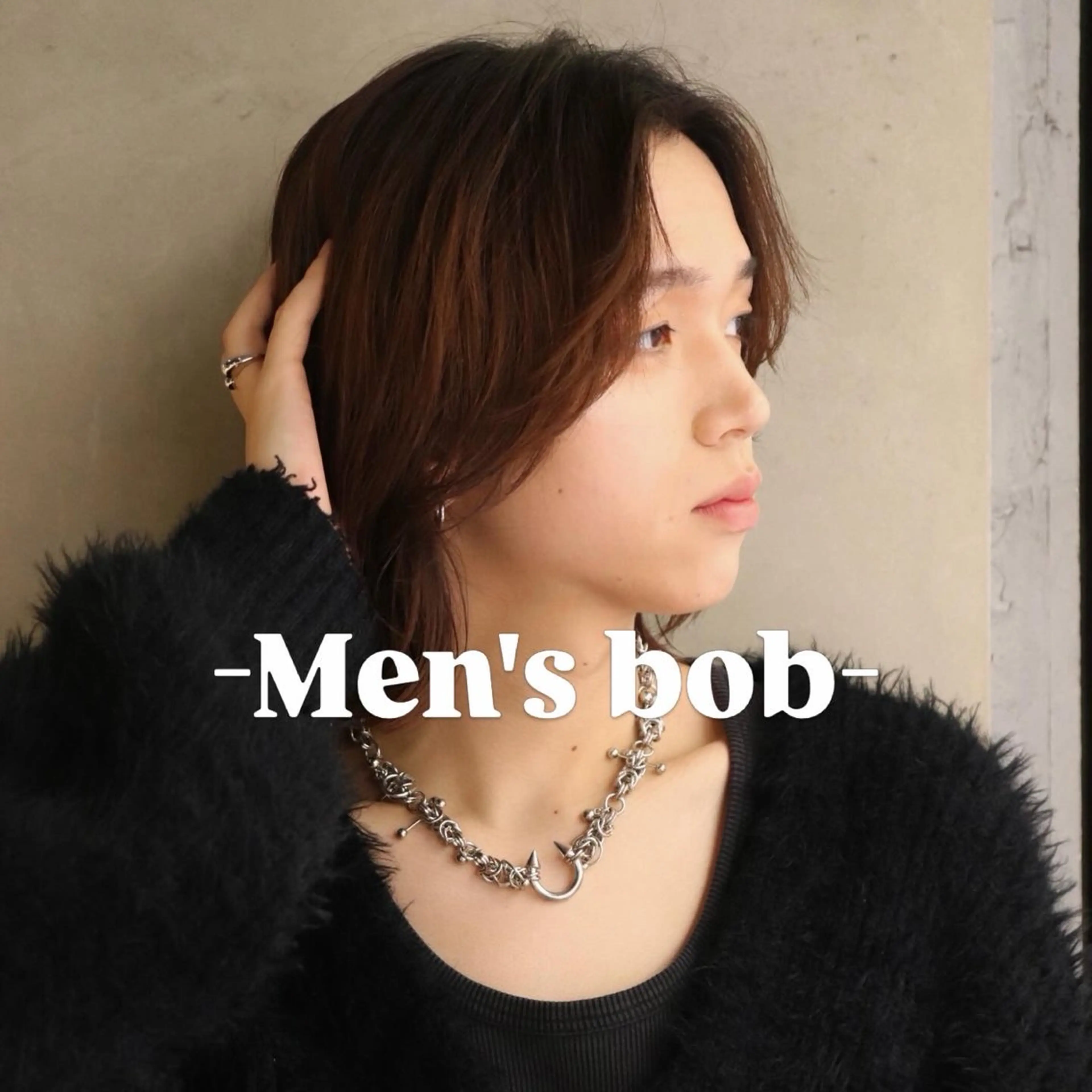 ショート パーマ メンズ ボブ RINA fifthtokyoのヘアスタイル