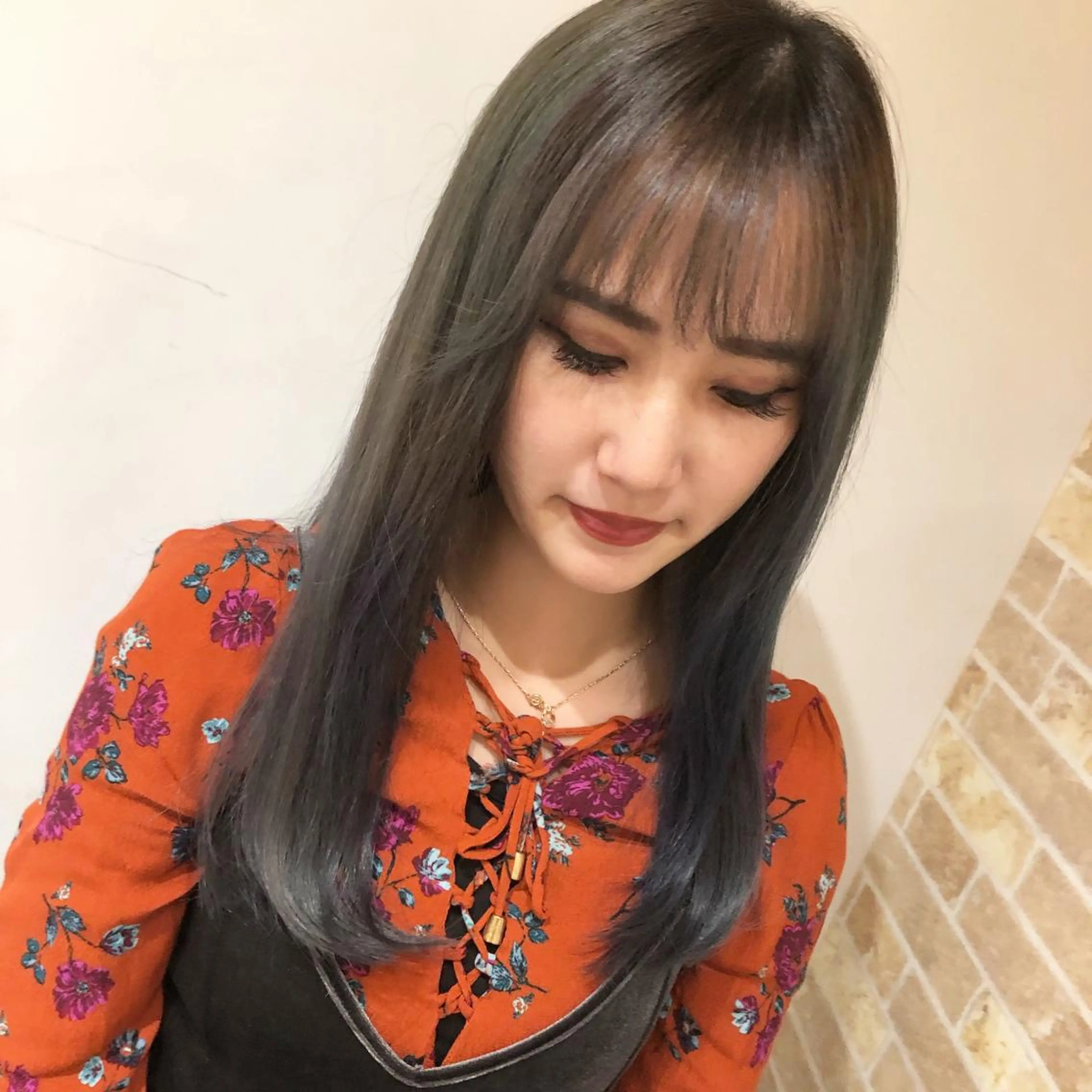 ロング 藤田 遼のヘアスタイル