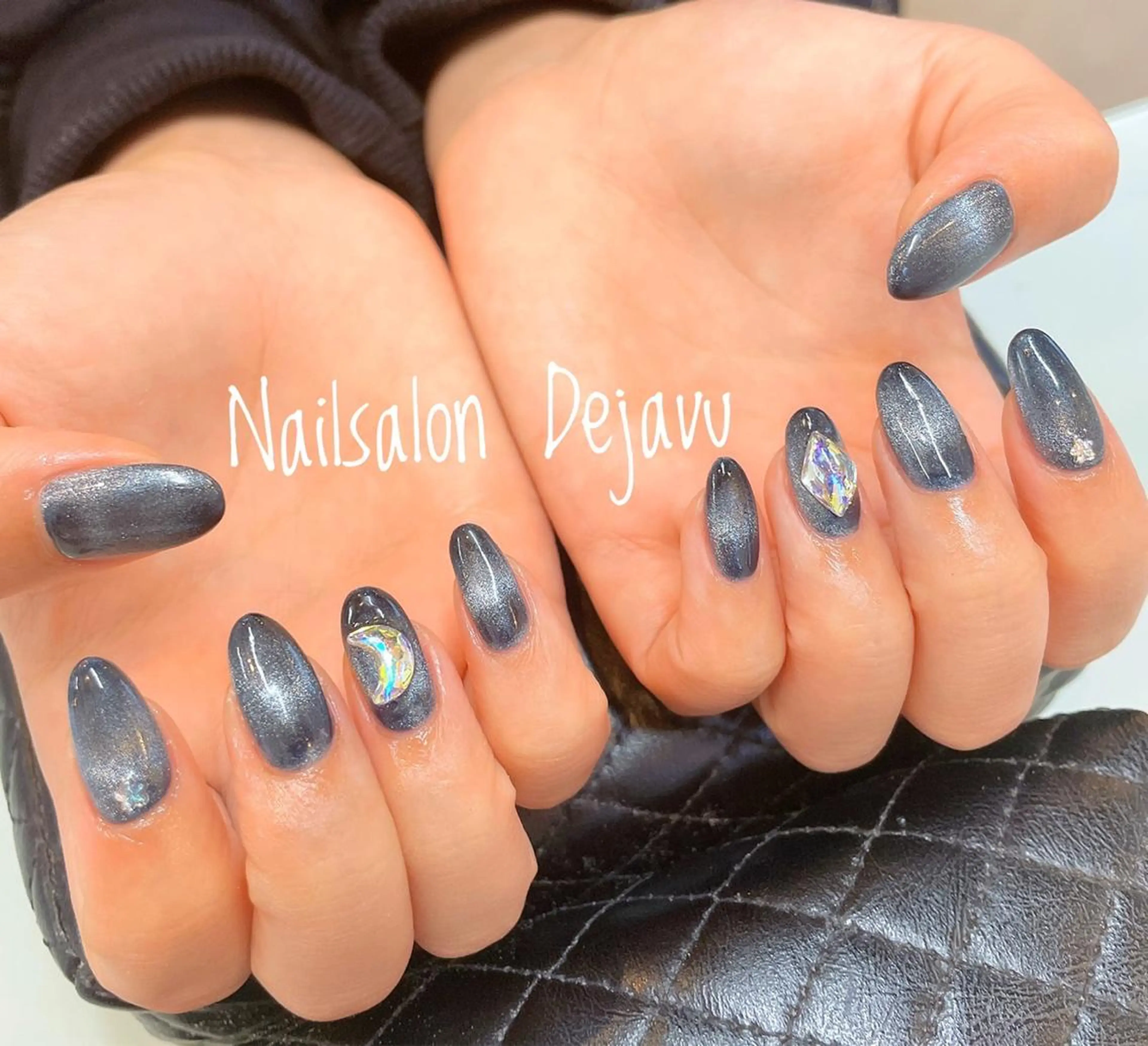 ネイル アートネイル ジェルネイル マグネットネイル ストーンネイル Nailsalon Dejavuのネイルデザイン