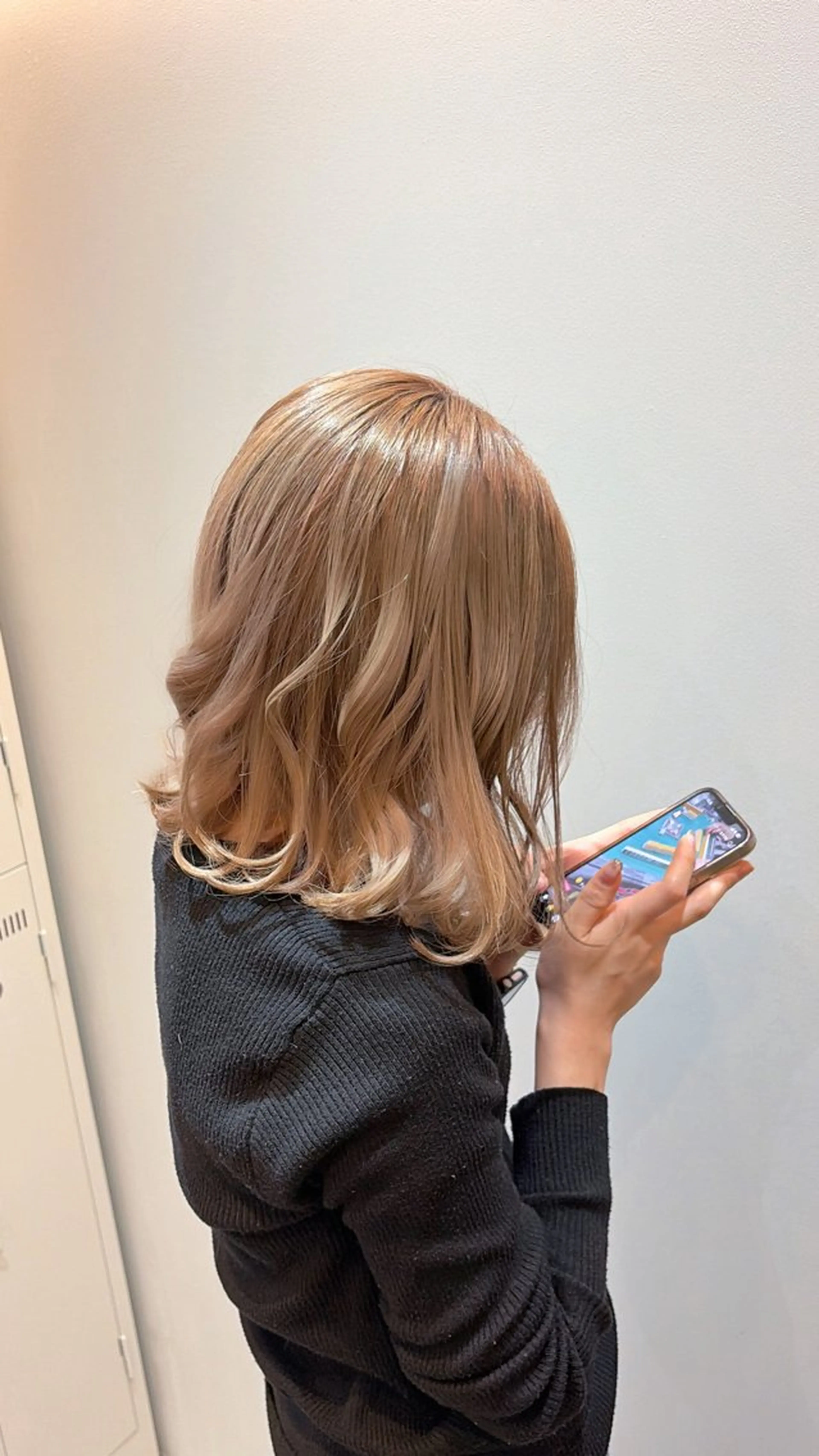 ミディアム ヘアカラー Agu hair りゅうがのヘアスタイル