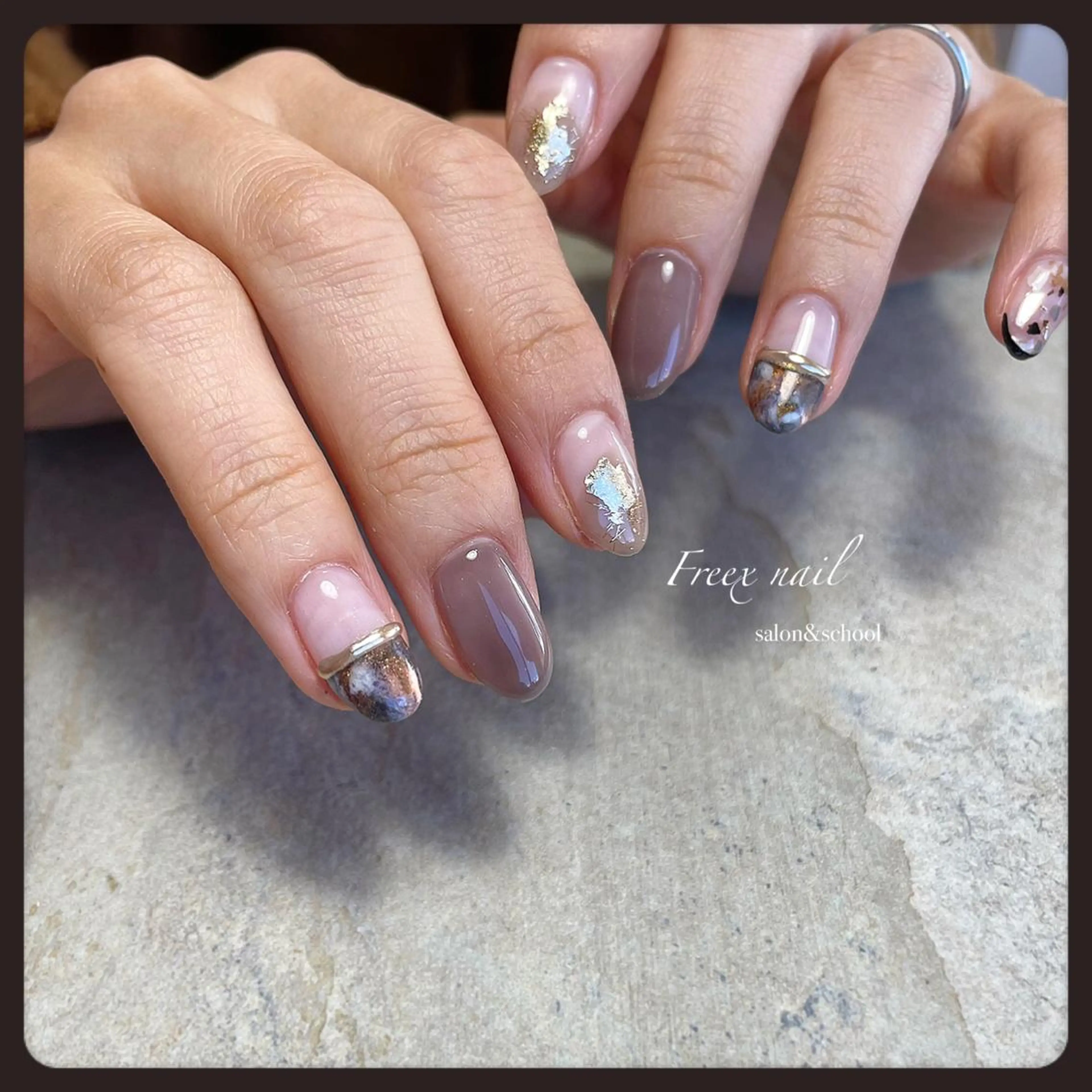 ネイル ニュアンスネイル ハンドネイル ハンドケア freex nail /ニュアンス/個性派のネイルデザイン