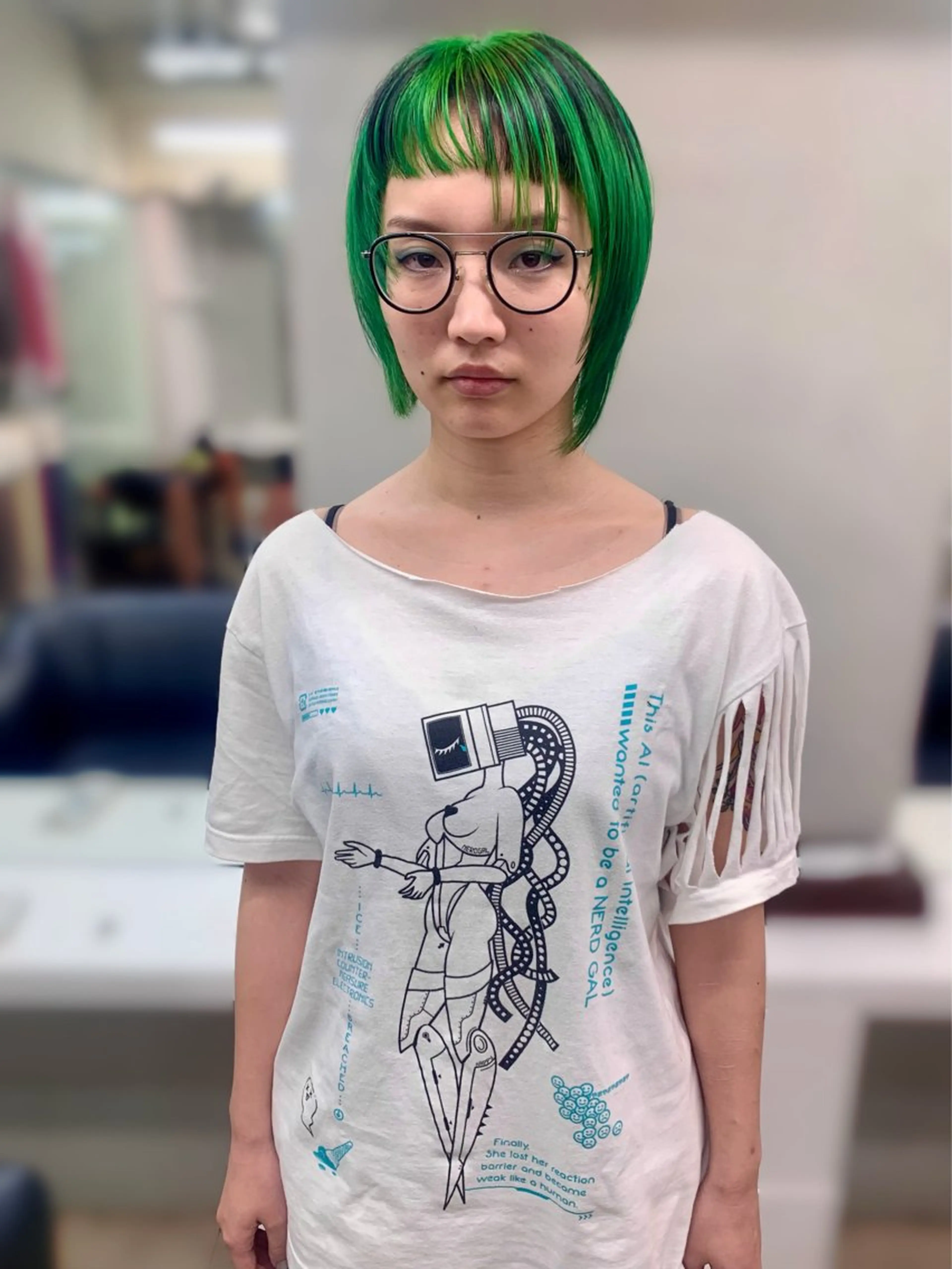 ショート カラー ヘアアレンジ ヘアカラー トリートメント T.a.g中崎町所属・個性爆弾💣 ダブルカラー/ゆかのヘアスタイル