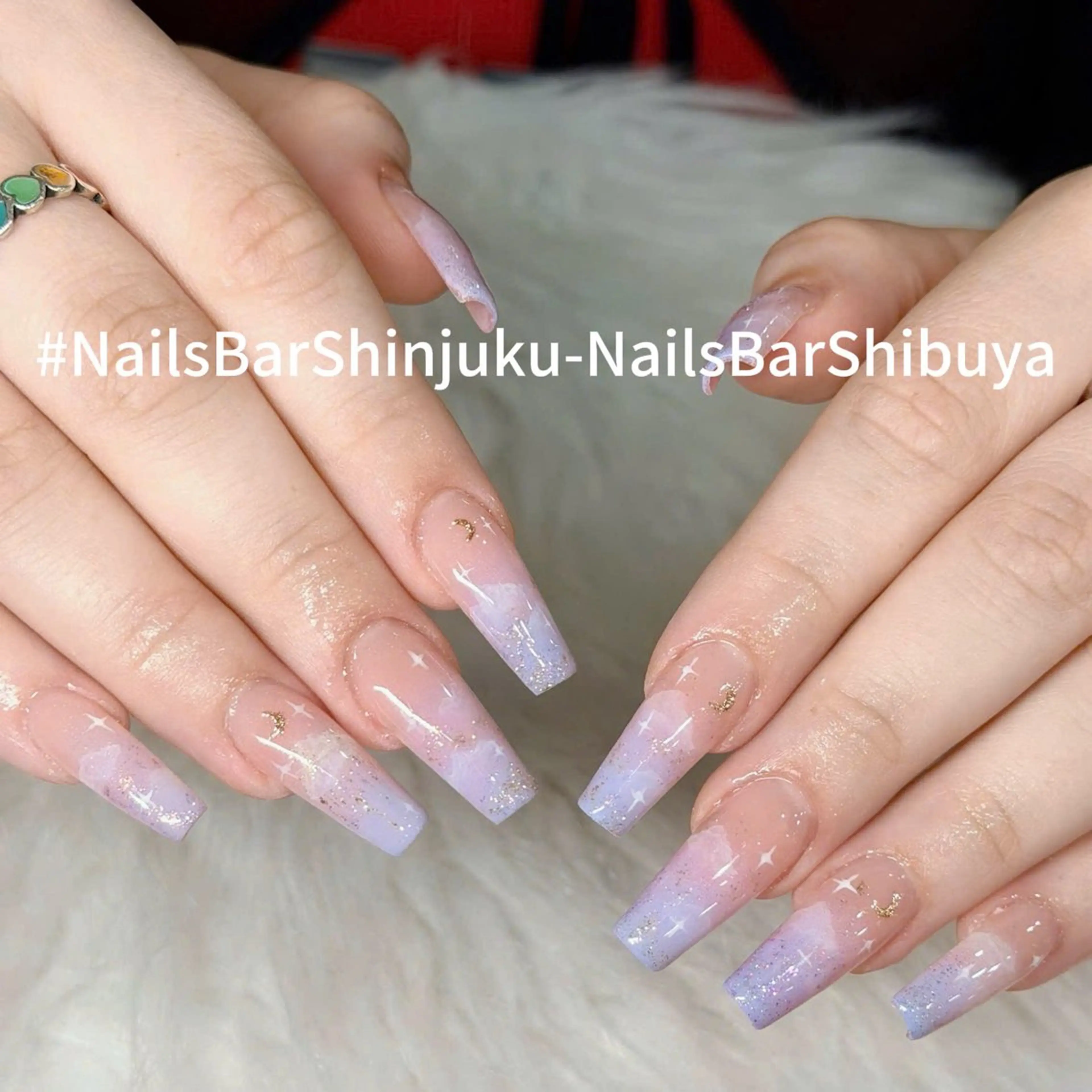 ネイル 長さ出し フレンチネイル ジェルネイル 韓国ネイル ロングネイル NAILS BAR SHINJUKUのネイルデザイン