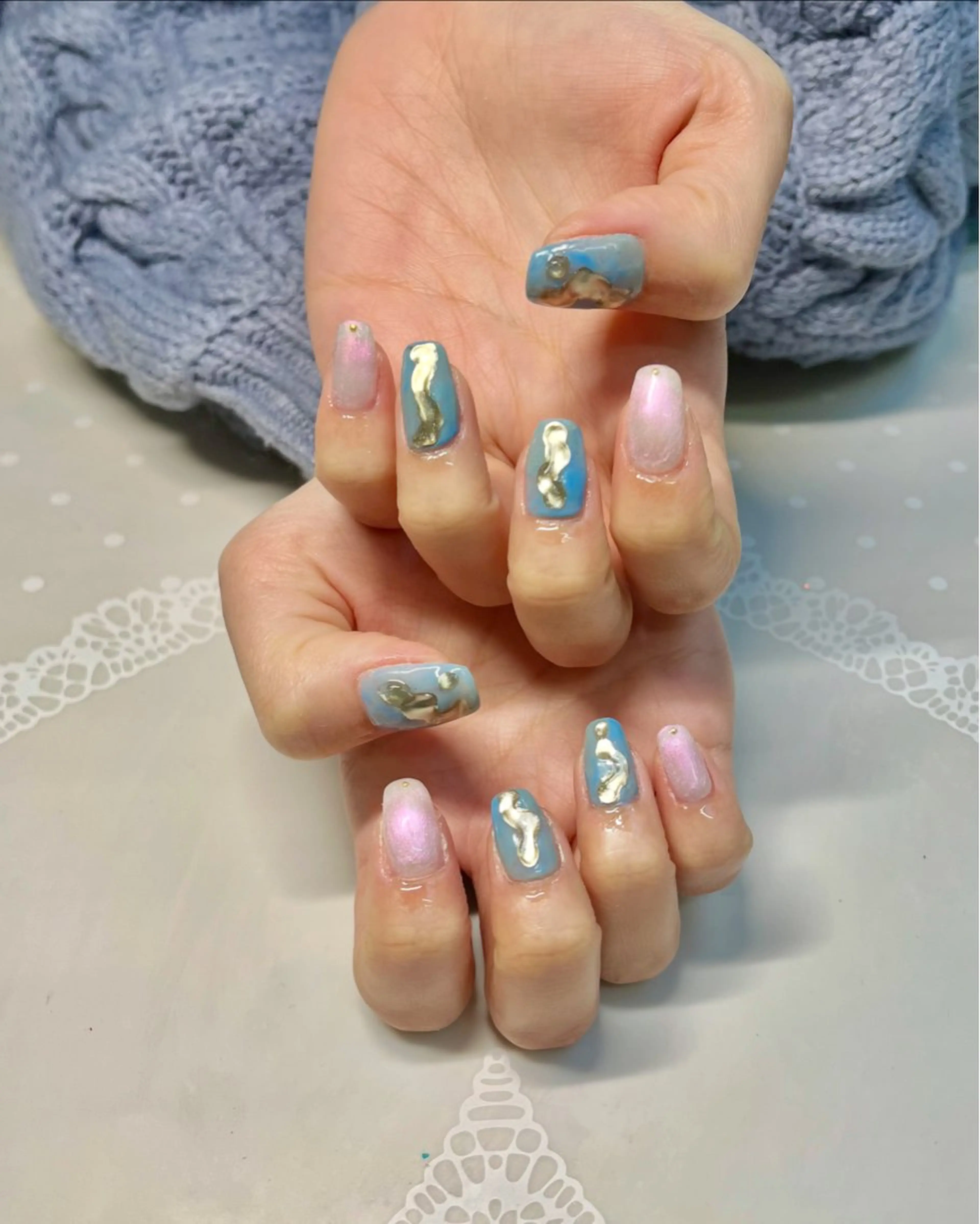 ネイル ハンドネイル 新宿ネイルサロン ジェミディローサのネイルデザイン