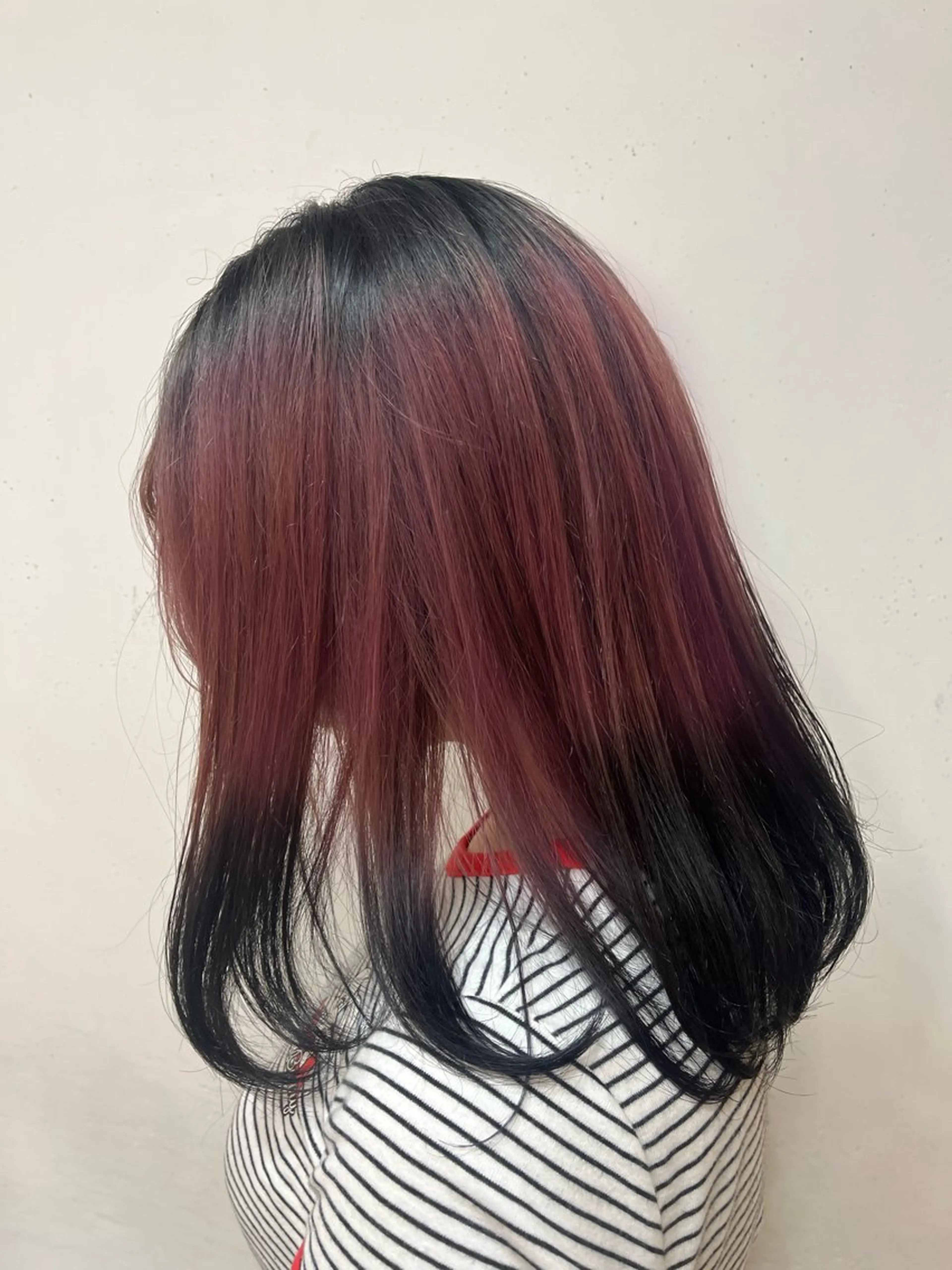 セミロング カラー ヘアカラー 韓国レイヤー 暖色カラー/さくらのヘアスタイル