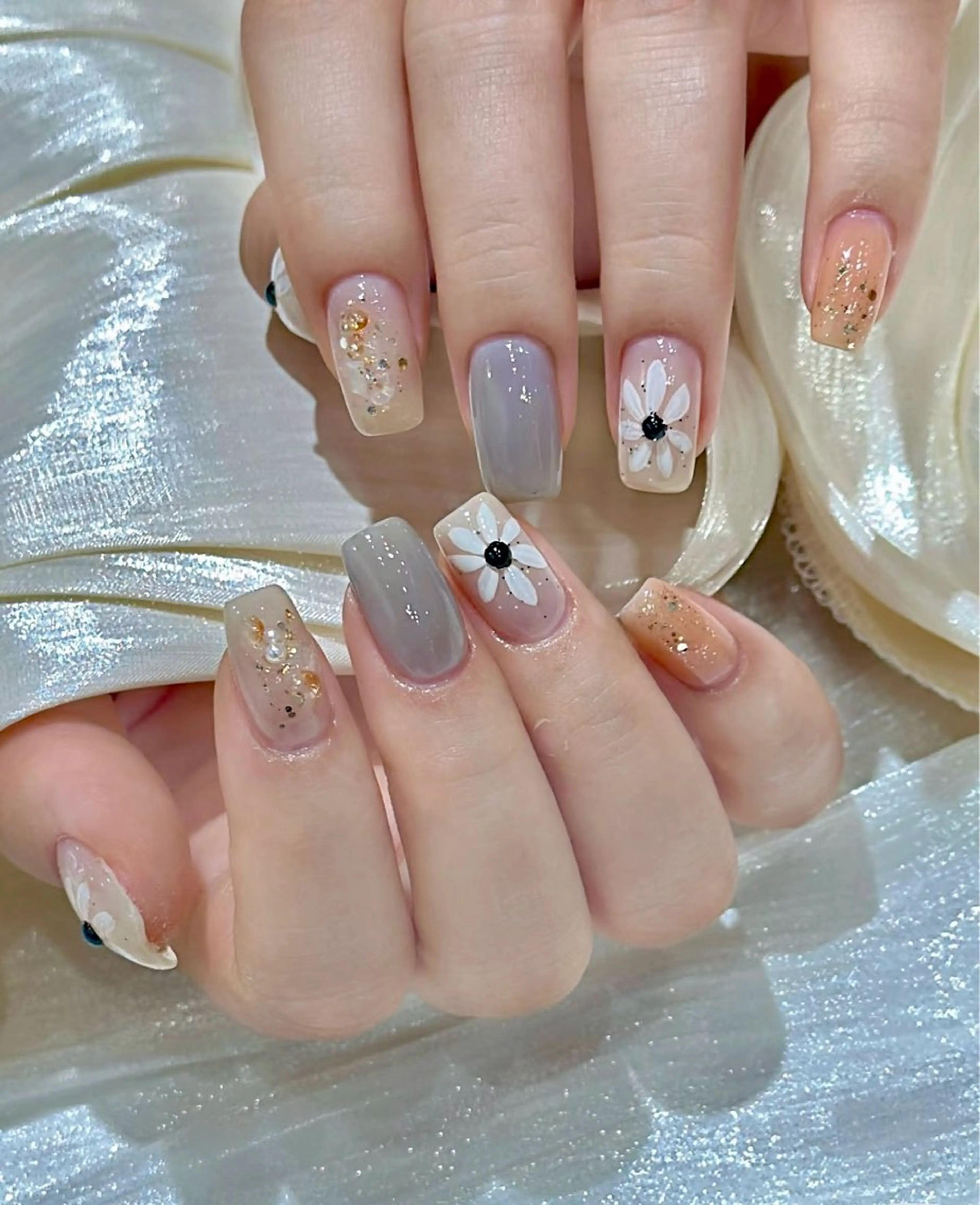 ネイル 韓国ネイル ワンホンネイル Daisy Nailsのネイルデザイン