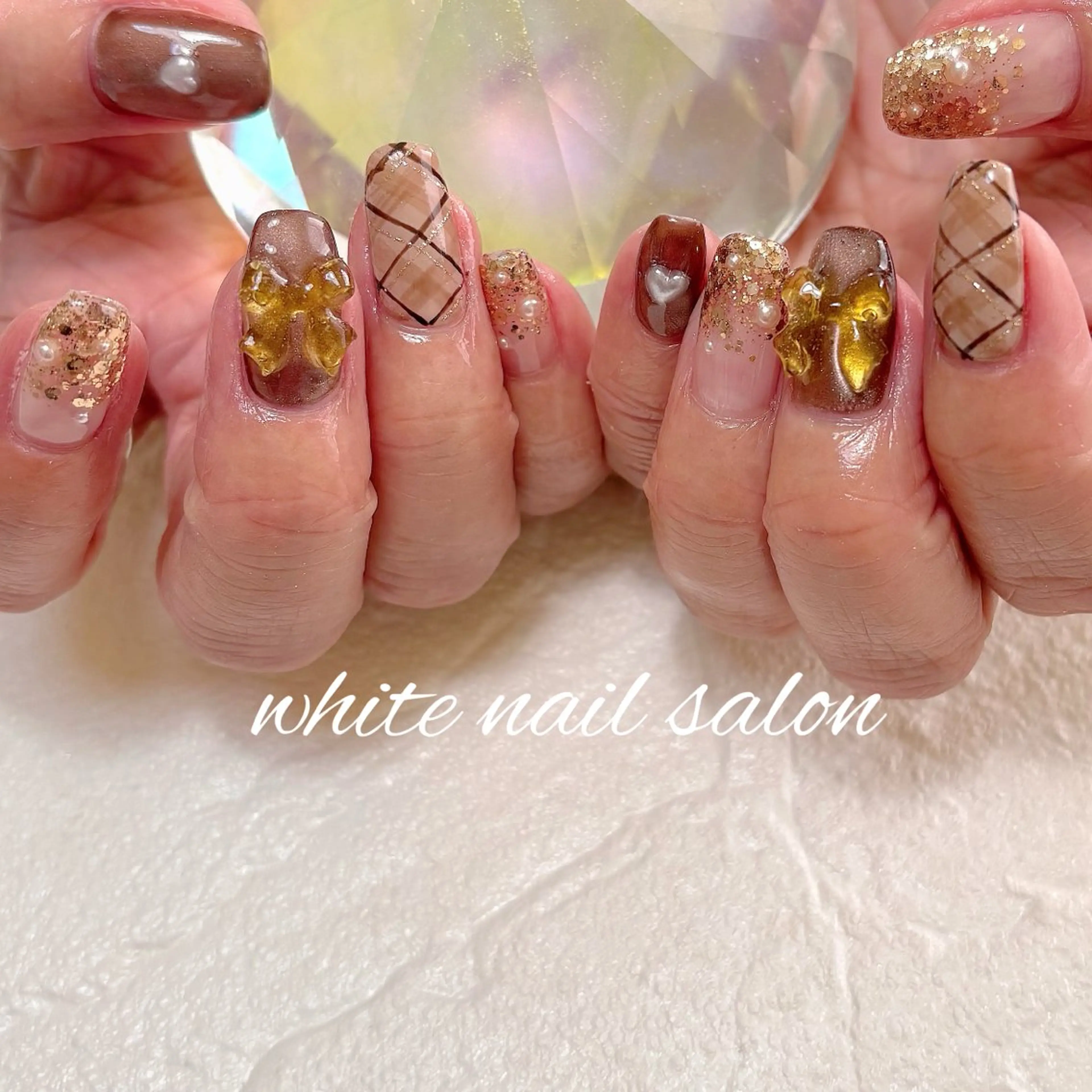 ネイル フットネイル ラメ(グリッター) white nail salonのネイルデザイン