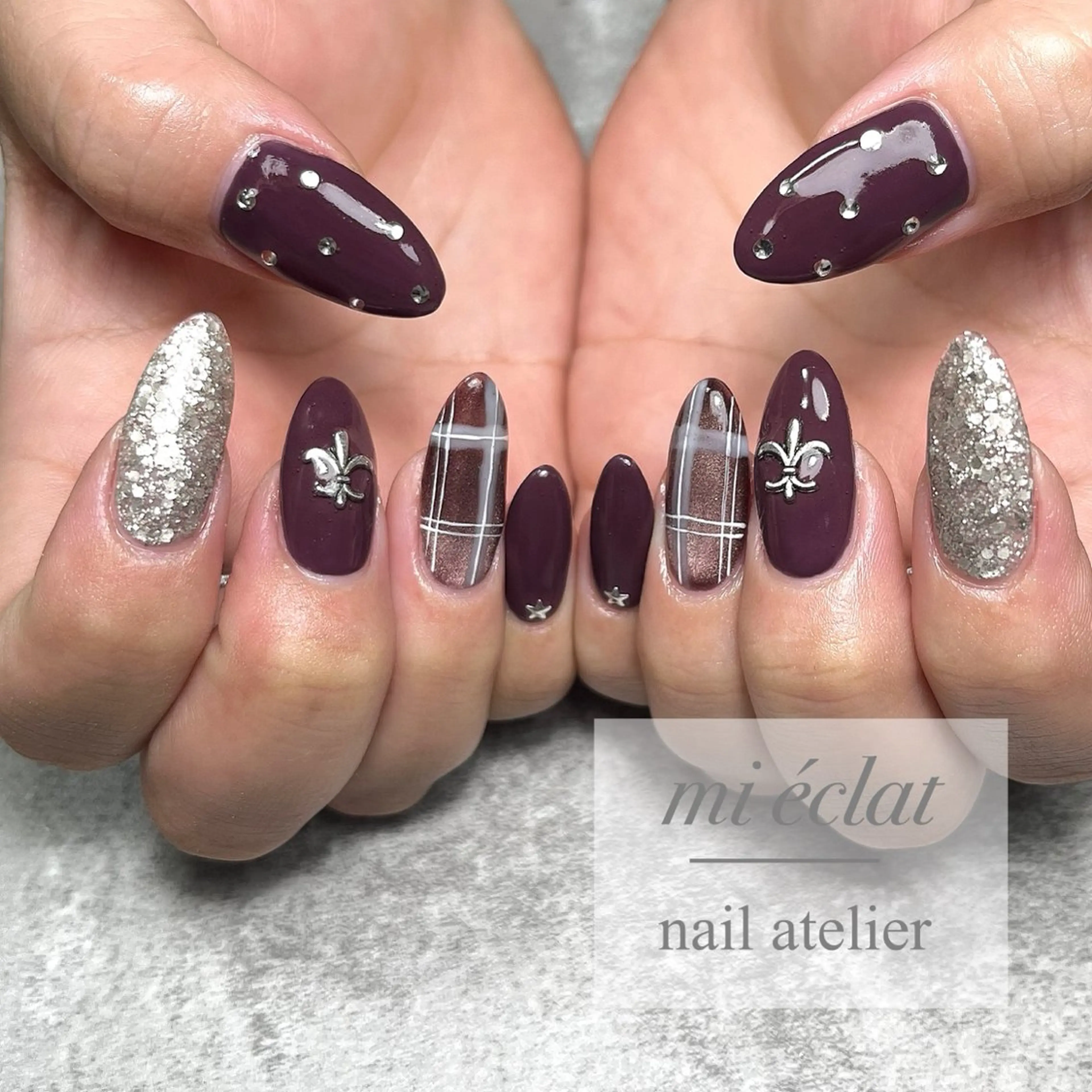 ネイル アートネイル ニュアンスネイル mi éclat ミ　エクラのネイルデザイン