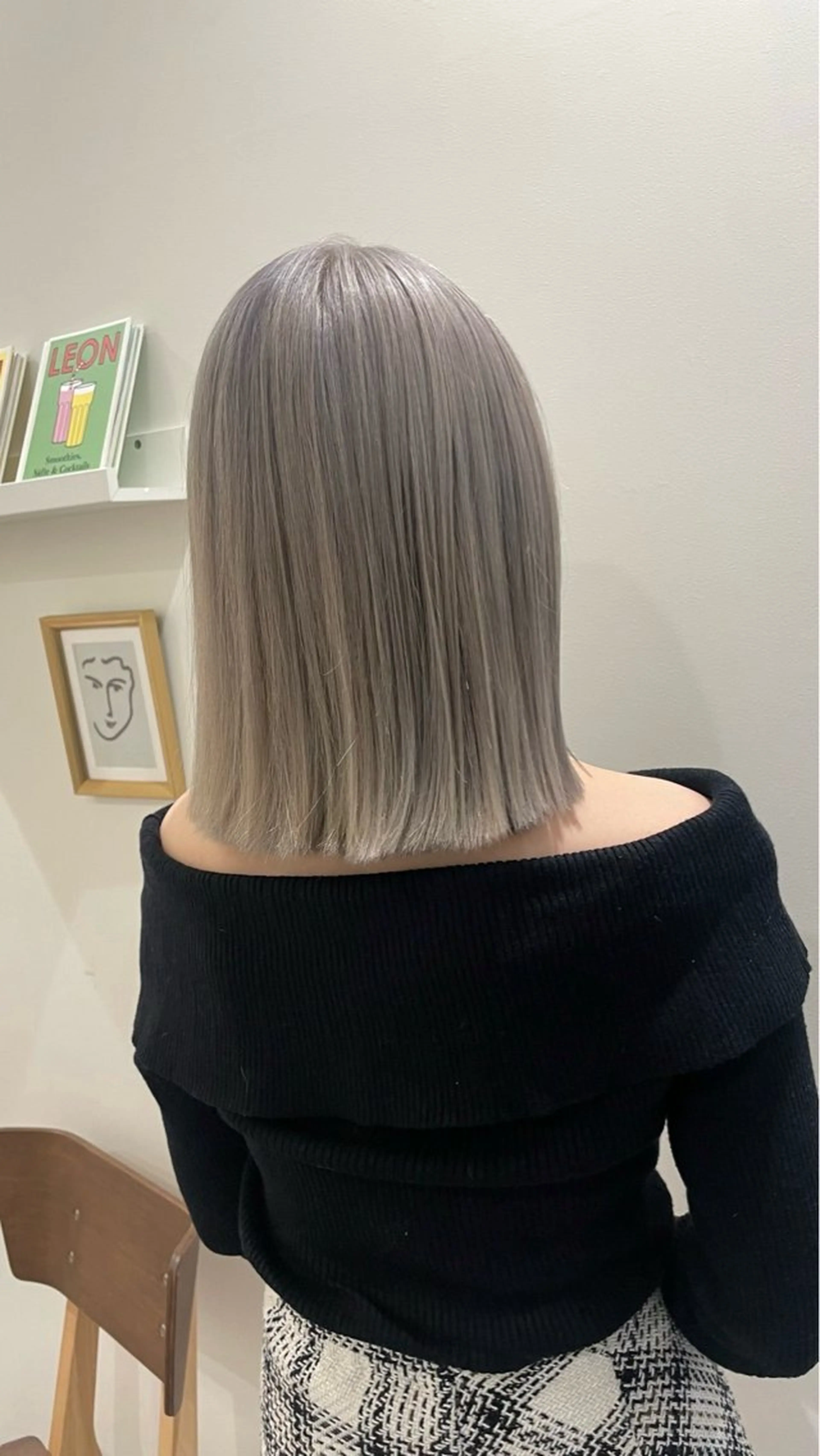 ミディアム ヘアカラー 京谷 日向のヘアスタイル