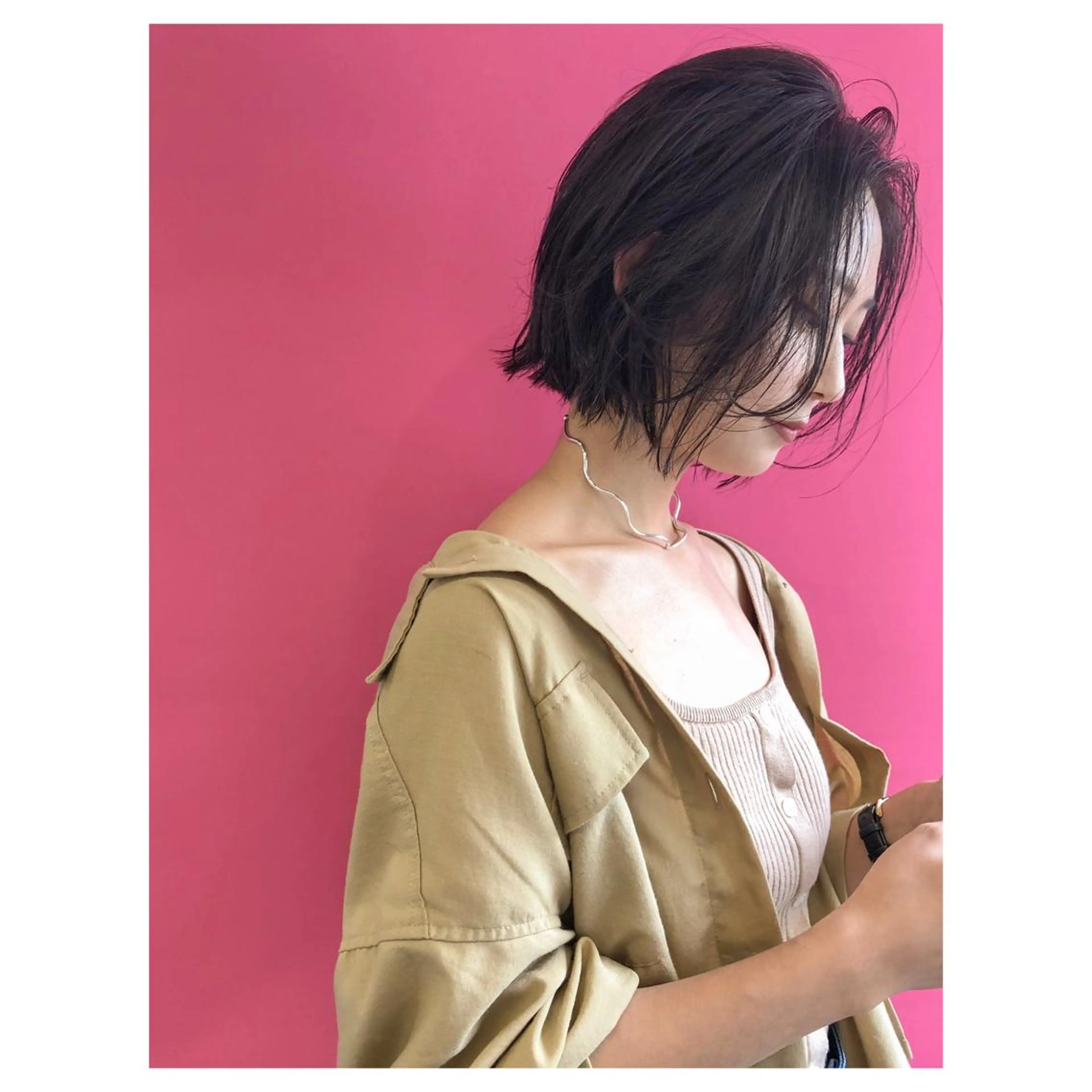 ミディアム nessヤマサキ リュウタのヘアスタイル