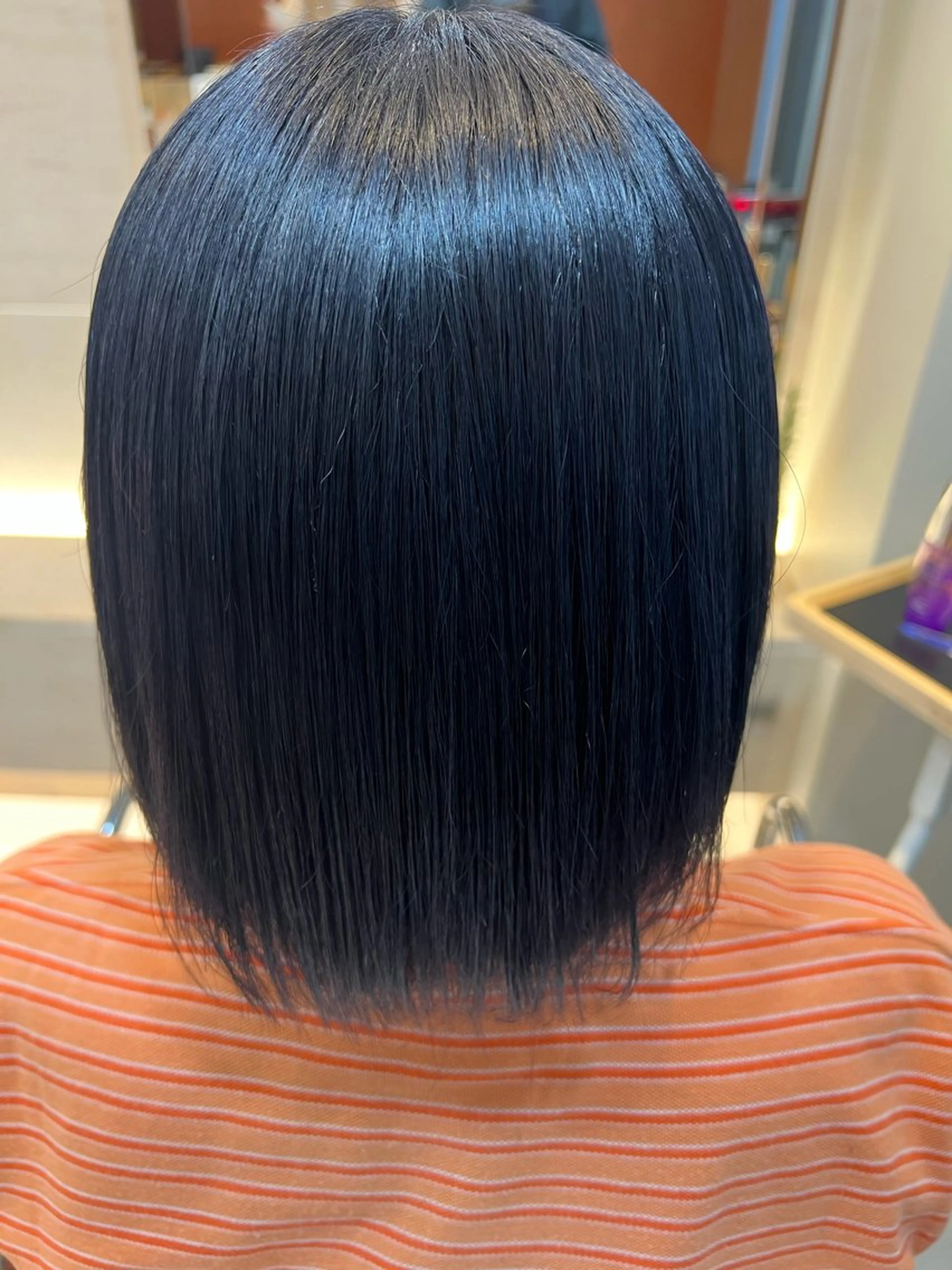 カラー ブリーチ ネイビーカラー FLIP B AVEDA所属・大川 愛未のヘアスタイル