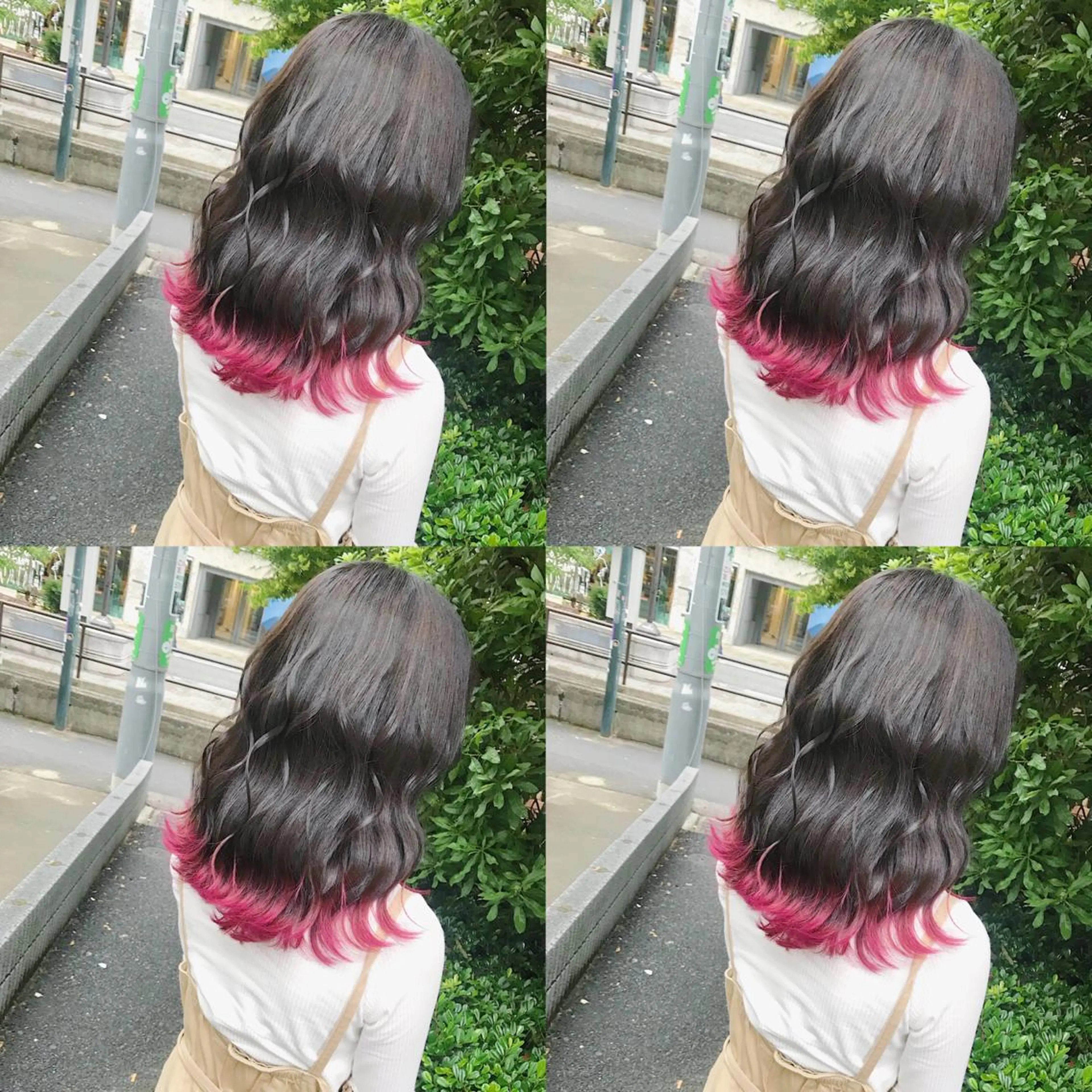 セミロング カラー ヘアアレンジ ヘアカラー トリートメント TAKUMAブリーチ /切りっぱなし🪽のヘアスタイル