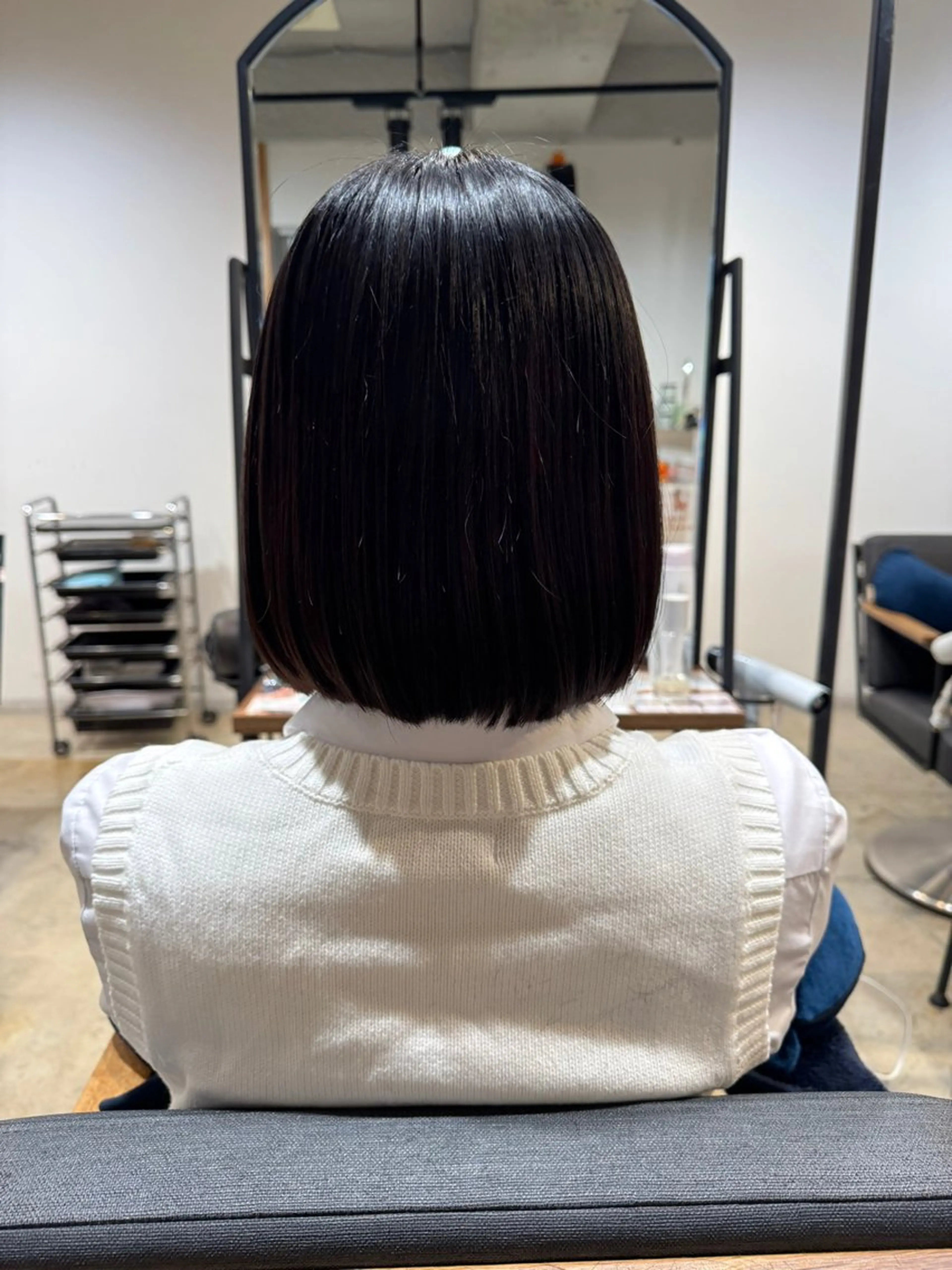 ミディアム 切りっぱなしボブ ボブ カット 無料モデル募集/ボブ /レイヤー/Rinのヘアスタイル