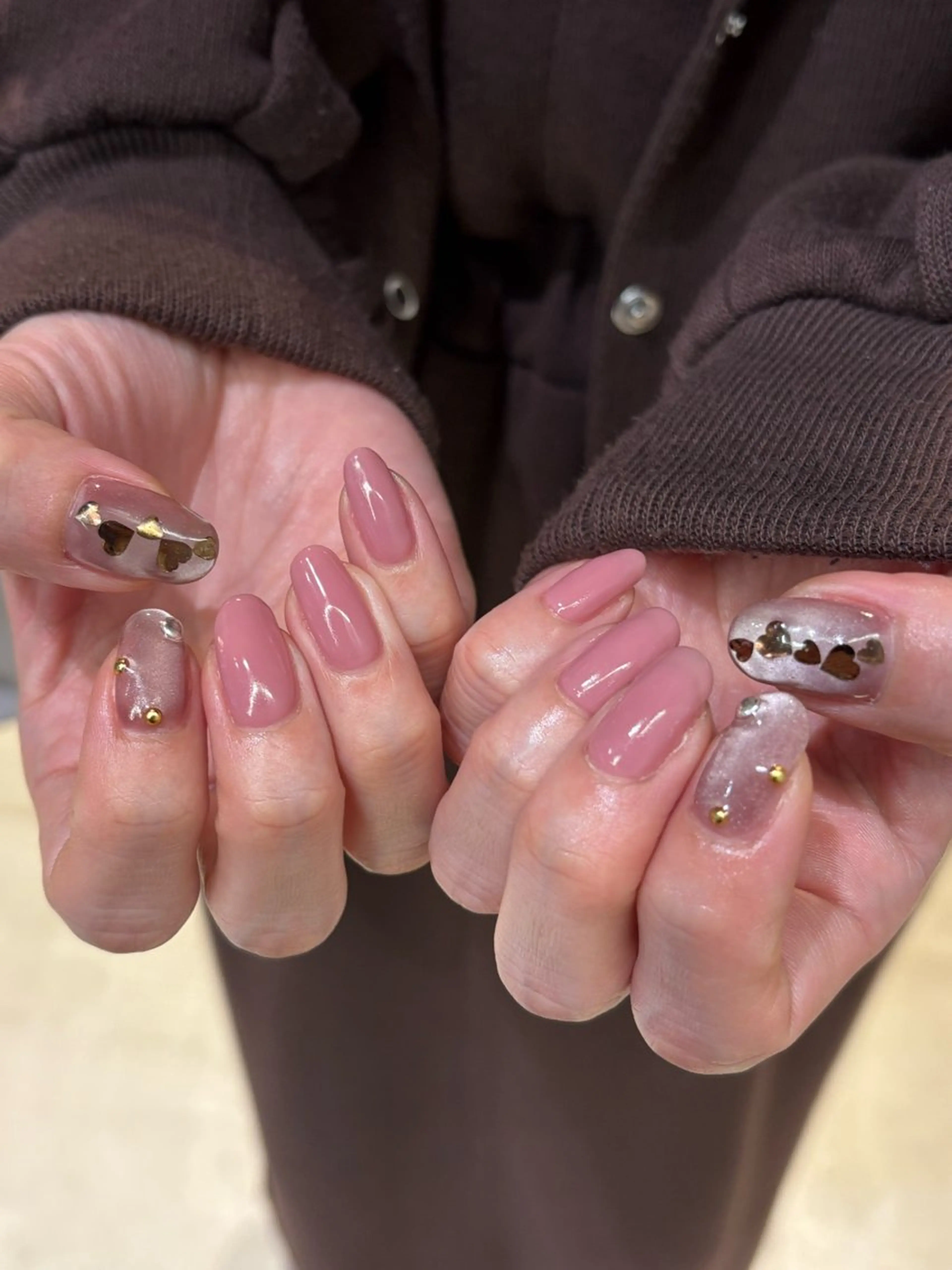 ネイル アートネイル シンプルネイル ハンドネイル Miura.H 🦋🫧のネイルデザイン