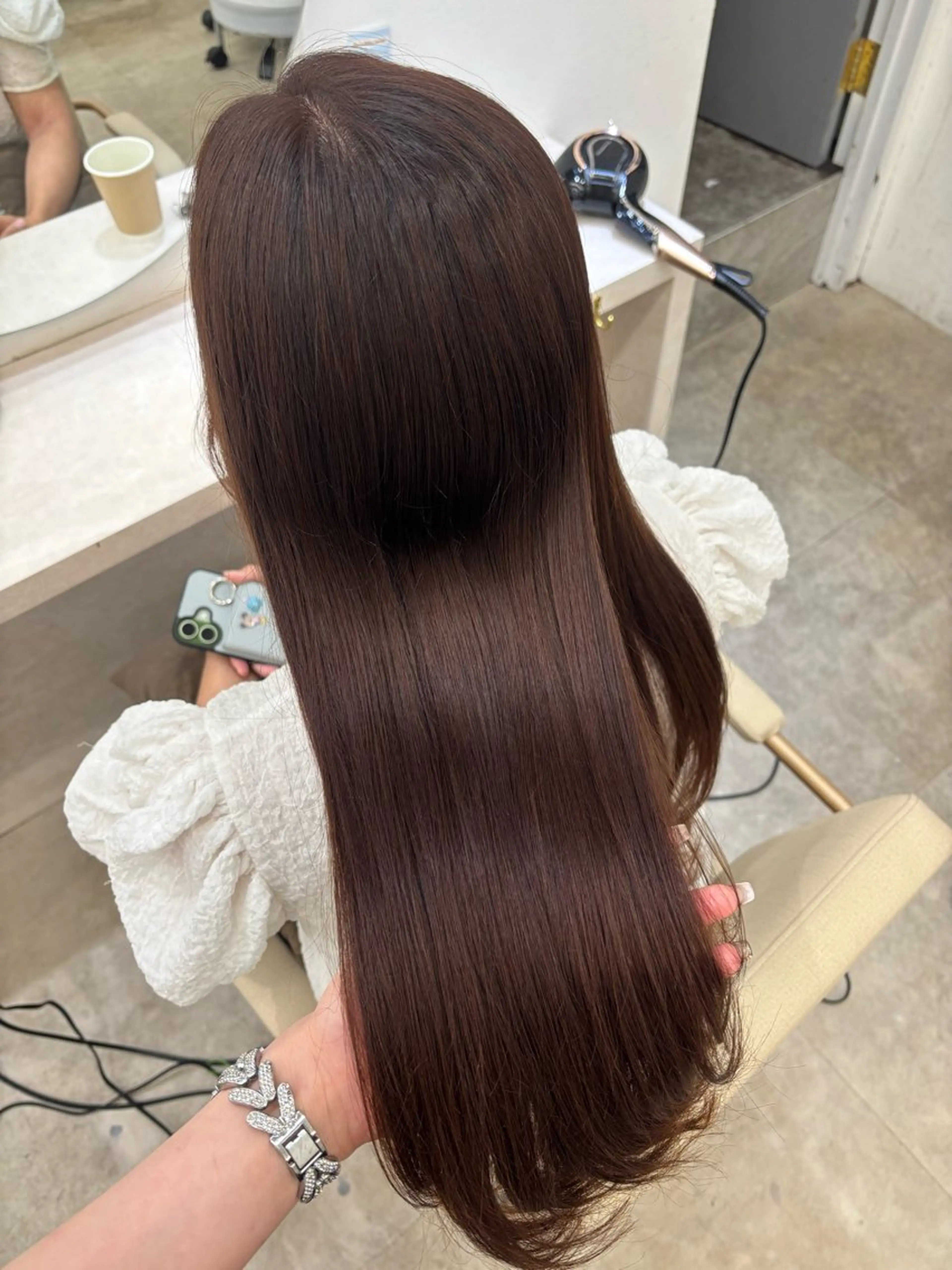 ロング カラー ヘアカラー トリートメント Core かんなのヘアスタイル