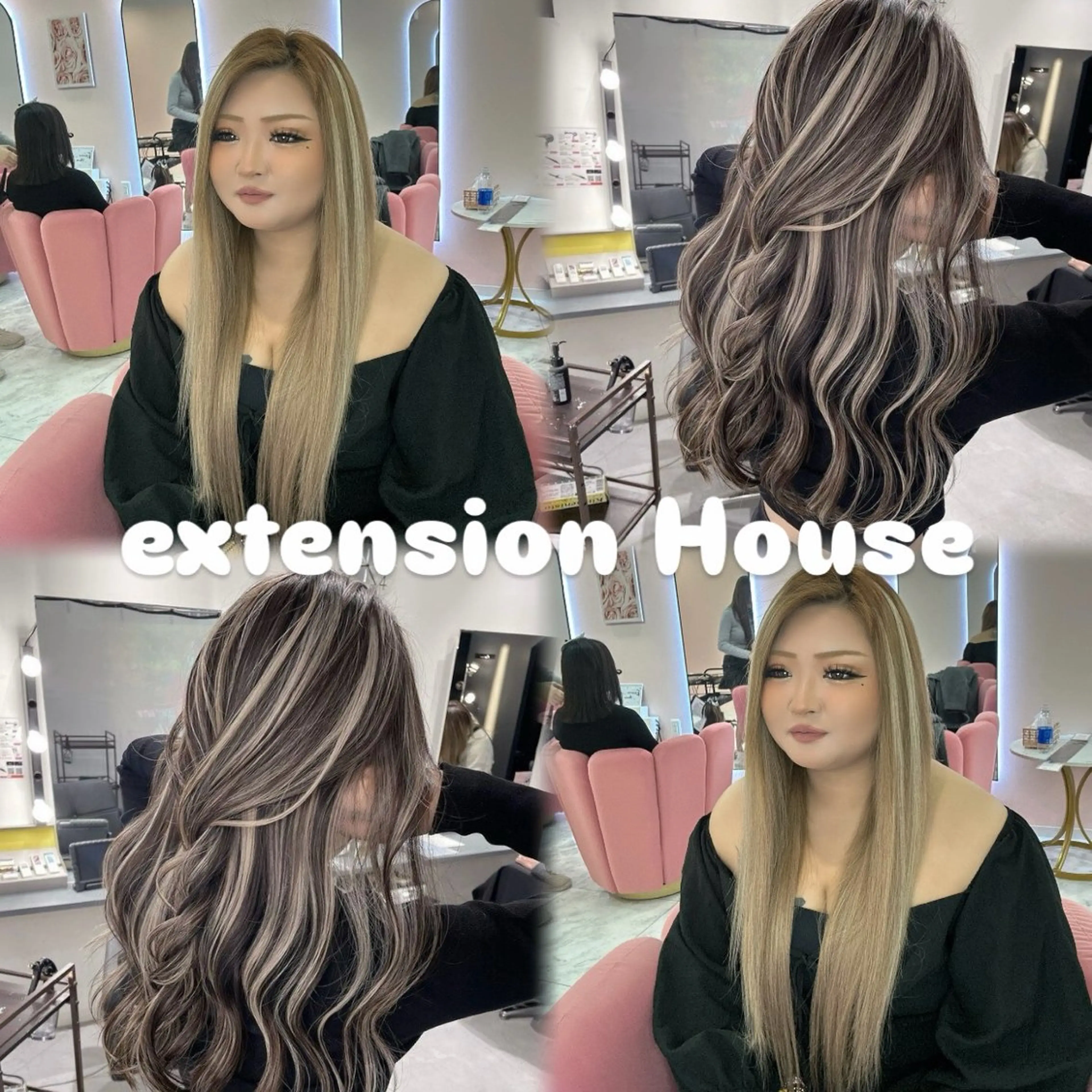 ロング カット エクステ シールエクステの女神 🍑Momo🍑のヘアスタイル